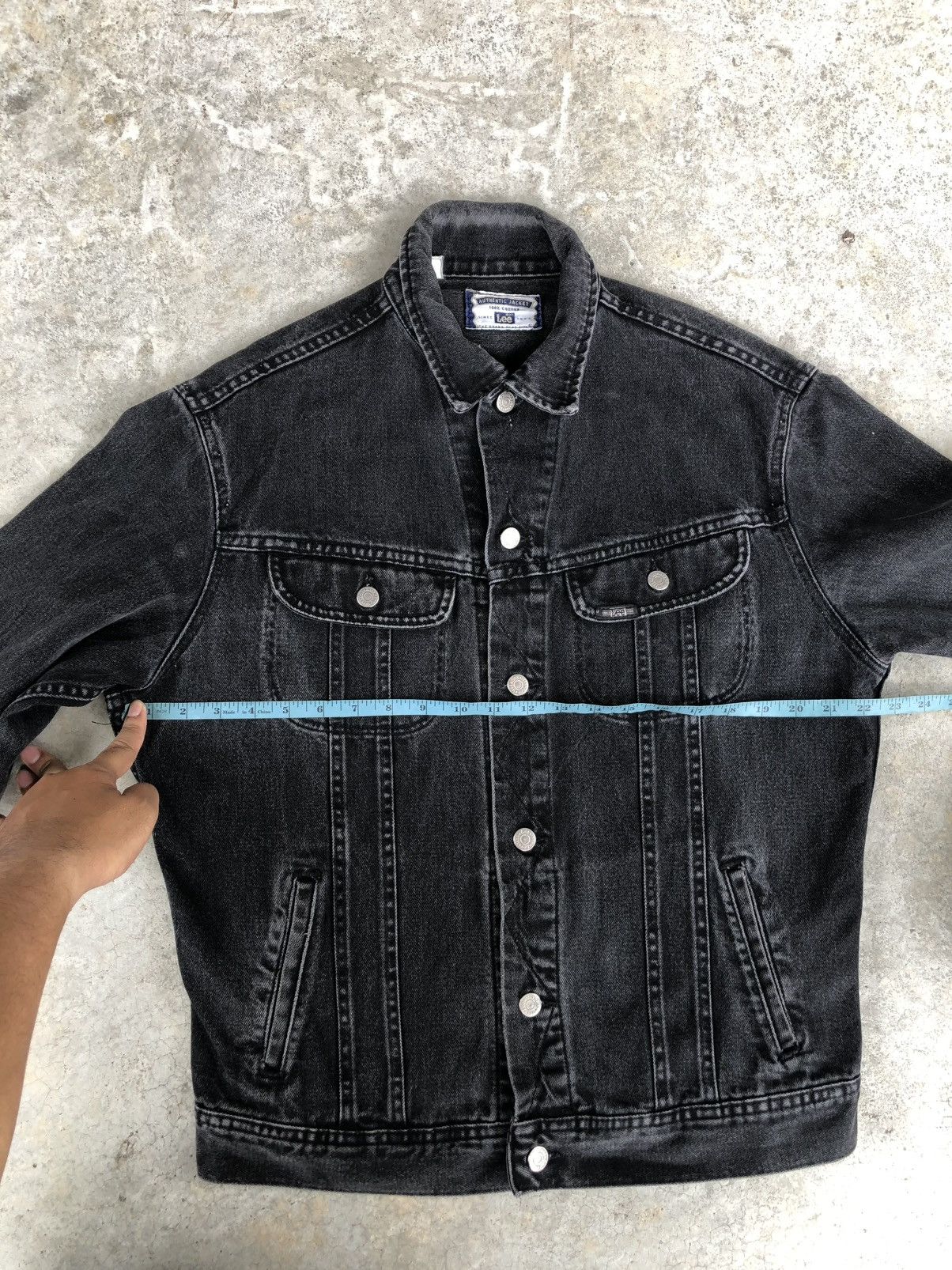 If Six Was Nine Vintage 90s Lee Denim Jacket Distressed Size US L / EU 52-54 / 3 - 22 Thumbnail