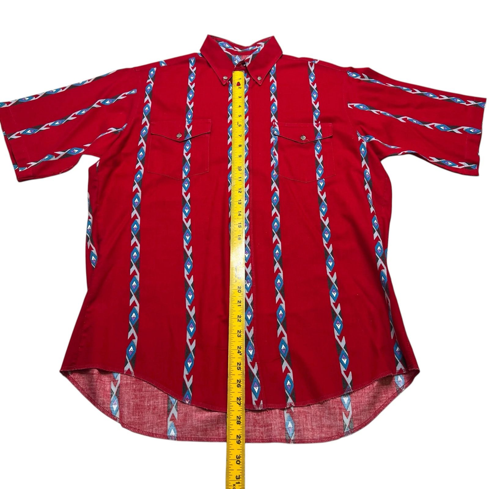 Wrangler Vintage Wrangler Cowboy Cut Western Shirt Aztec Stripe XL Size US XL / EU 56 / 4 - 4 Thumbnail