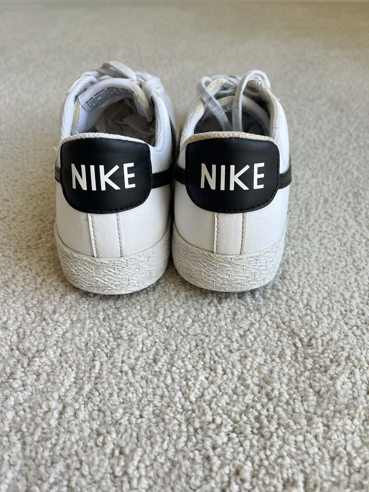 Nike × Vintage nike blazer low gs white black Size US 7.5 / IT 37.5 - 4 Thumbnail