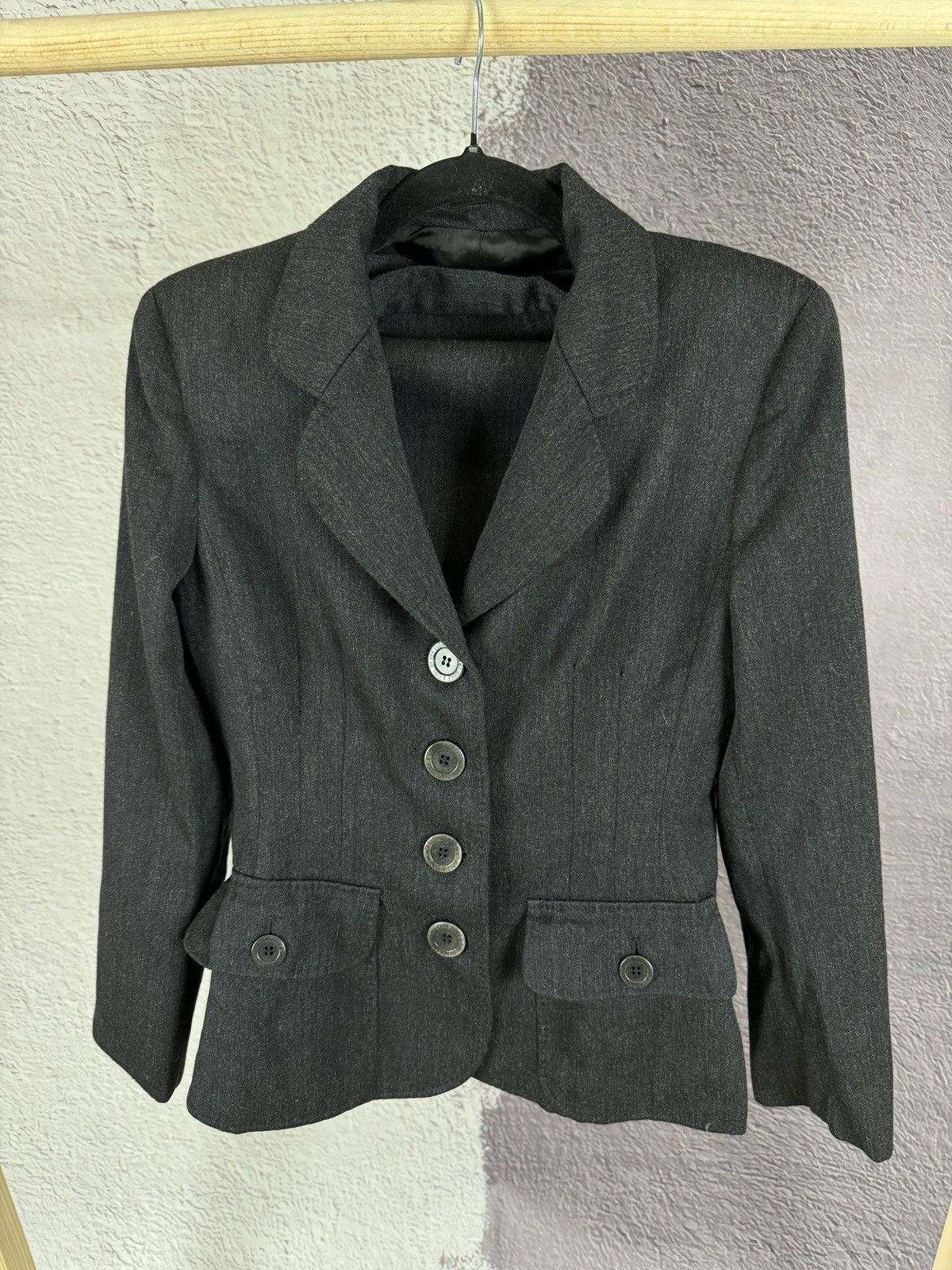 Moschino Moschino Cheap and Chic gray wool skirt suit made in Italy Size M / US 6-8 / IT 42-44 - 2 Thumbnail