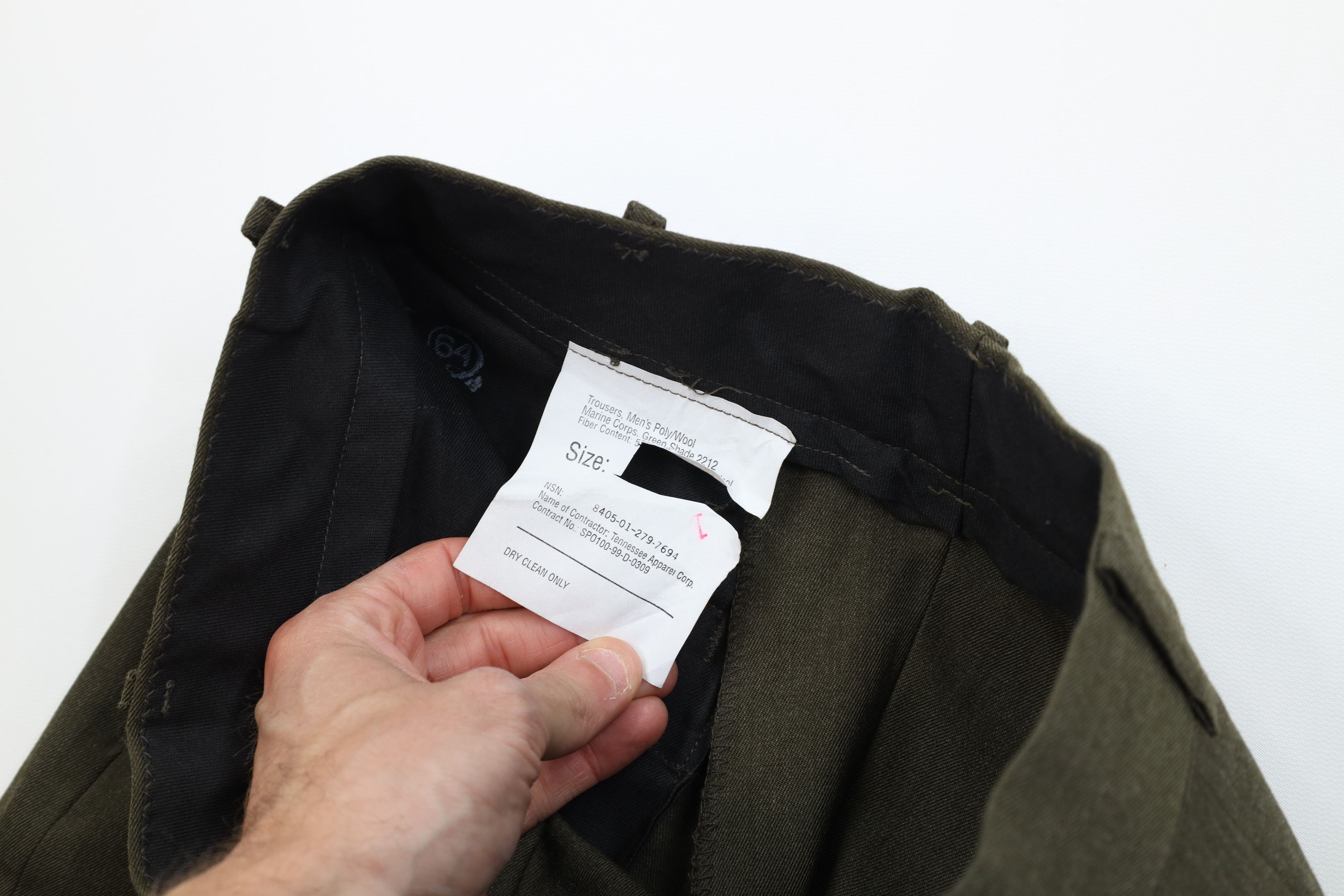 Vintage Vintage 90s USGI Marines Green Shade 2212 Trousers Pants Size US 30 / EU 46 - 9 Thumbnail