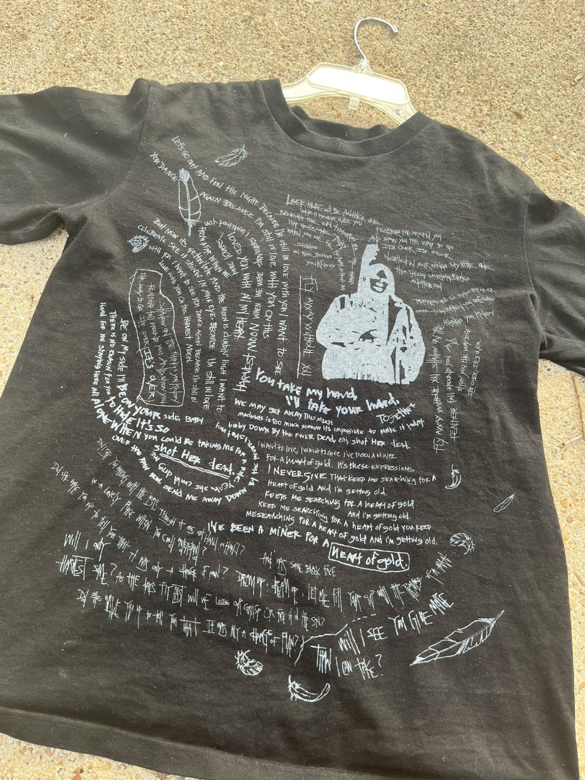 Number (N)ine SS08 “Birds” Neil Young Lyrics Poem Tee Size US M / EU 48-50 / 2 - 2 Thumbnail