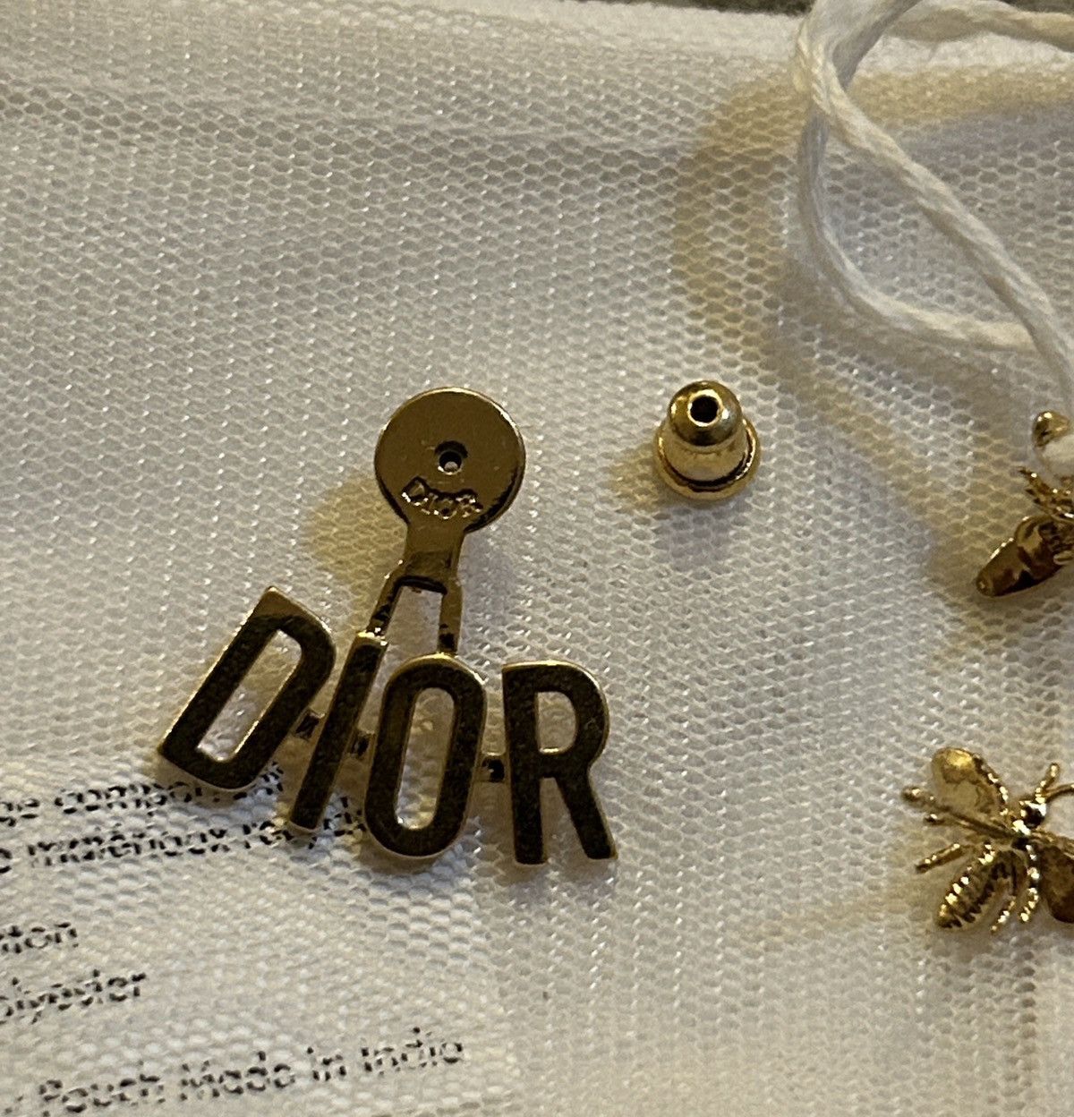 Dior Dior DIO(R)EVOLUTION EARRINGS Gold-Finish Metal Size ONE SIZE - 6 Thumbnail