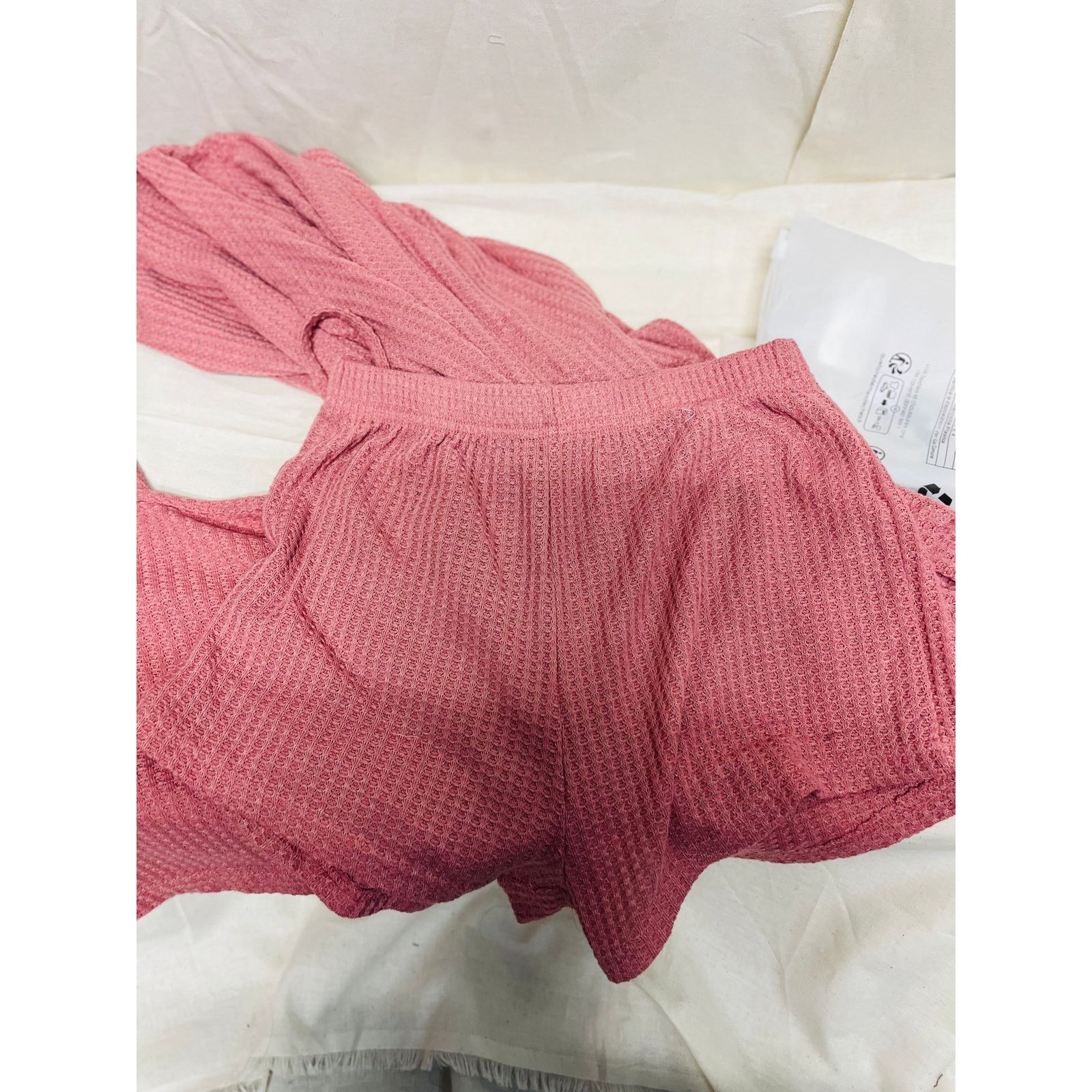 Shein Shein 3 pcs Waffle Knit Lounge Set Size ONE SIZE - 3 Thumbnail