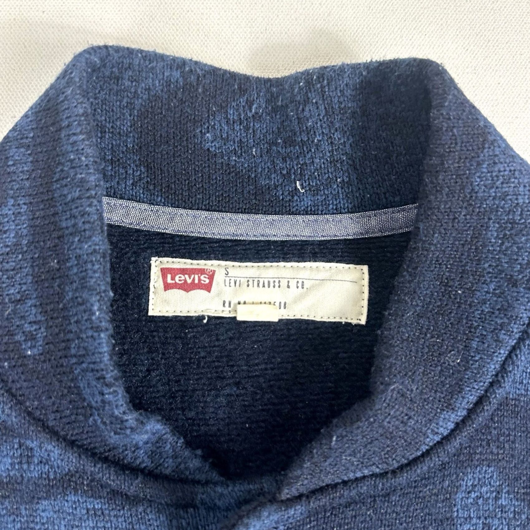 Levi's Levi's Shaket Thick Flannel Shirt Jacket Blue Black Camo Snap L/S Mens Small Jacket Men S Camouflage Bomber Shirt Size US S / EU 44-46 / 1 - 4 Thumbnail