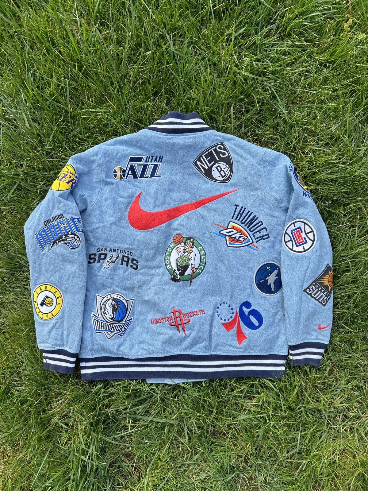 image of Supreme Nike/nba Teams Warm-Up Jacket in Blue, Men's (Size Large)