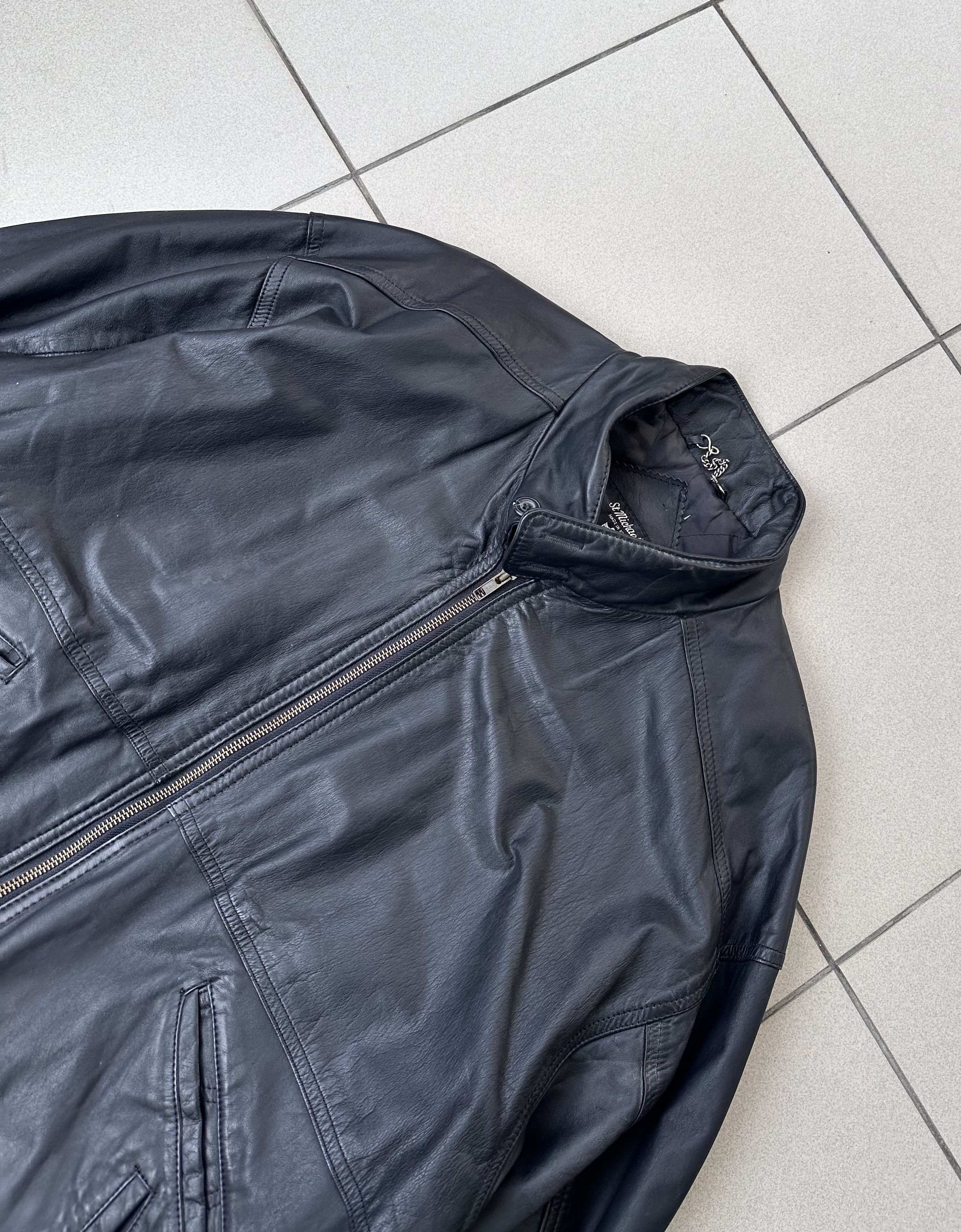 Leather × Vintage Vintage Avant Garde men biker boxy leather jacket starboy Size US L / EU 52-54 / 3 - 2 Thumbnail
