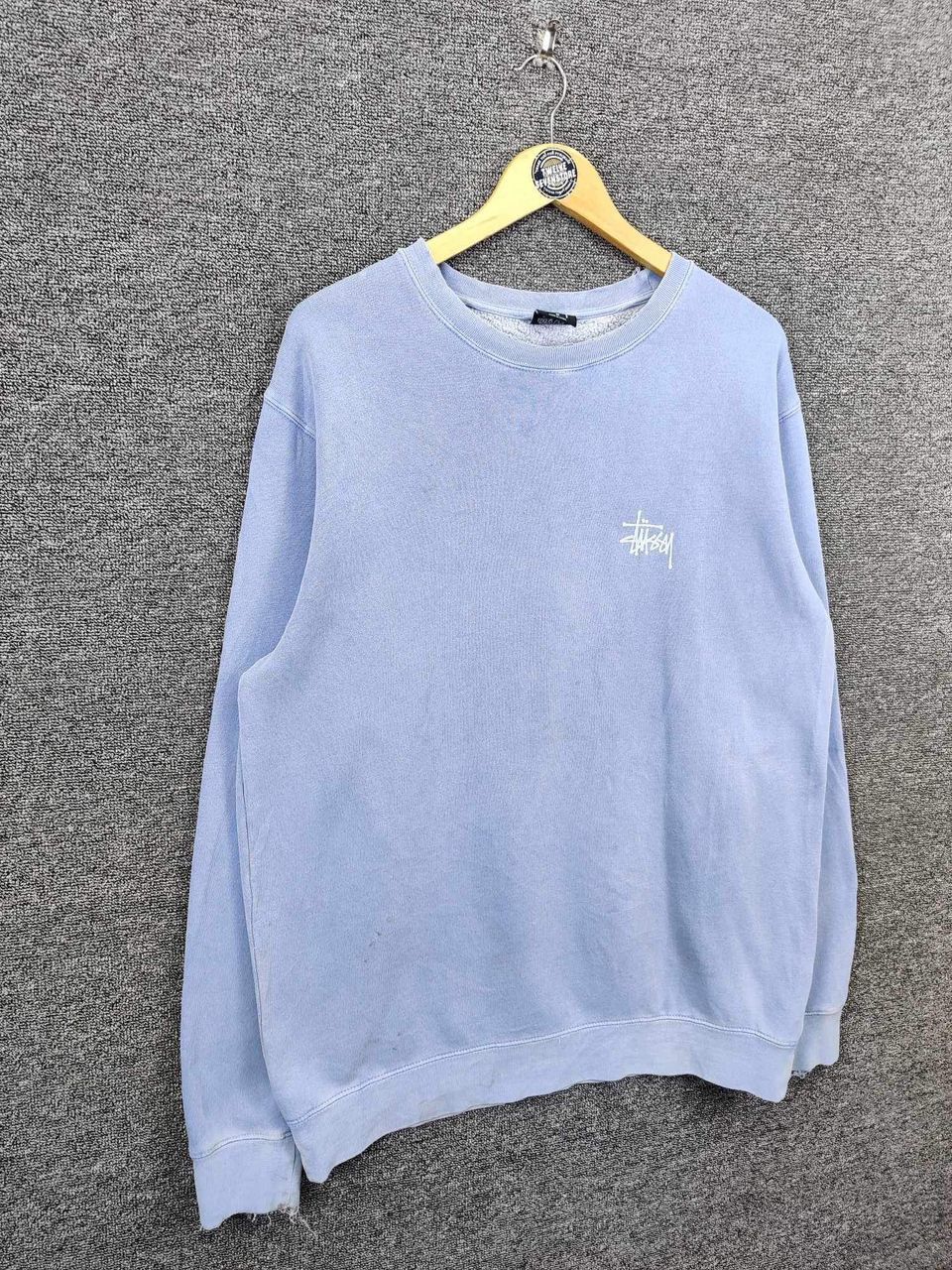 Stussy Vintage Stussy Signature Big Logo Distressed Sweatshirt Size US M / EU 48-50 / 2 - 7 Thumbnail