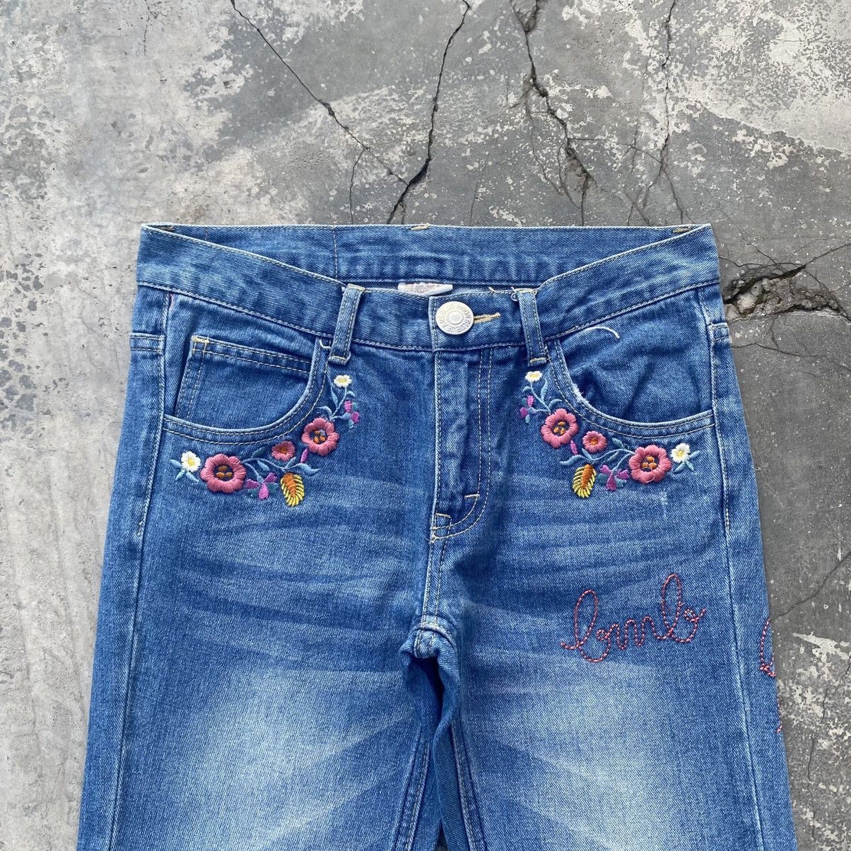 Angel Blue × Hysteric Glamour × Japanese Brand MOON BLUE Rainbow Flare Hippies Jeans Size US 29 - 2 Thumbnail