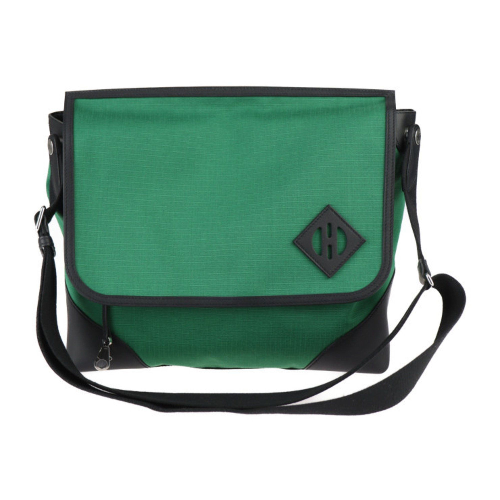 Hermes HERMES All-Back Shoulder Bag - Toile Bivouac x Swift Leather Green Black Crossbody Size ONE SIZE - 1 Thumbnail