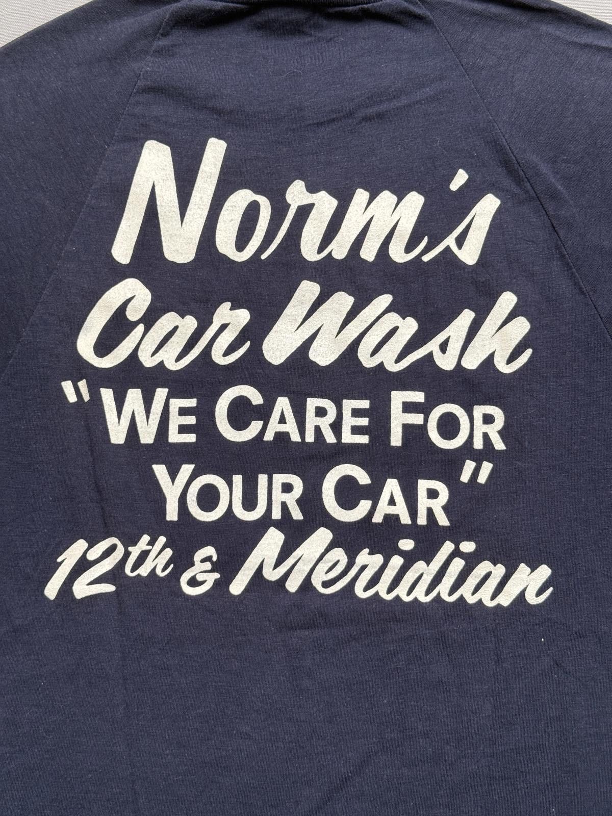 Champion VTG 70s Norm's Carwash - Washed by Norm 12th & Meridian L Size US L / EU 52-54 / 3 - 5 Thumbnail