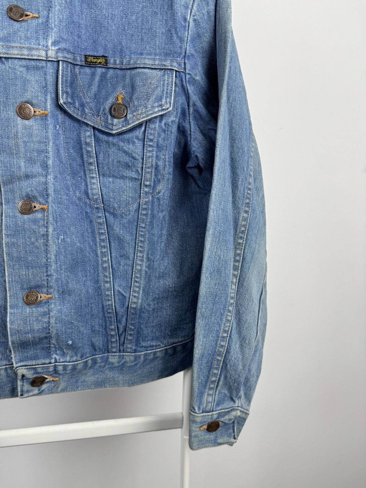 Wrangler Vintage Rare Wrangler Range Denim Jeans Jacket Union Made Size US M / EU 48-50 / 2 - 4 Thumbnail