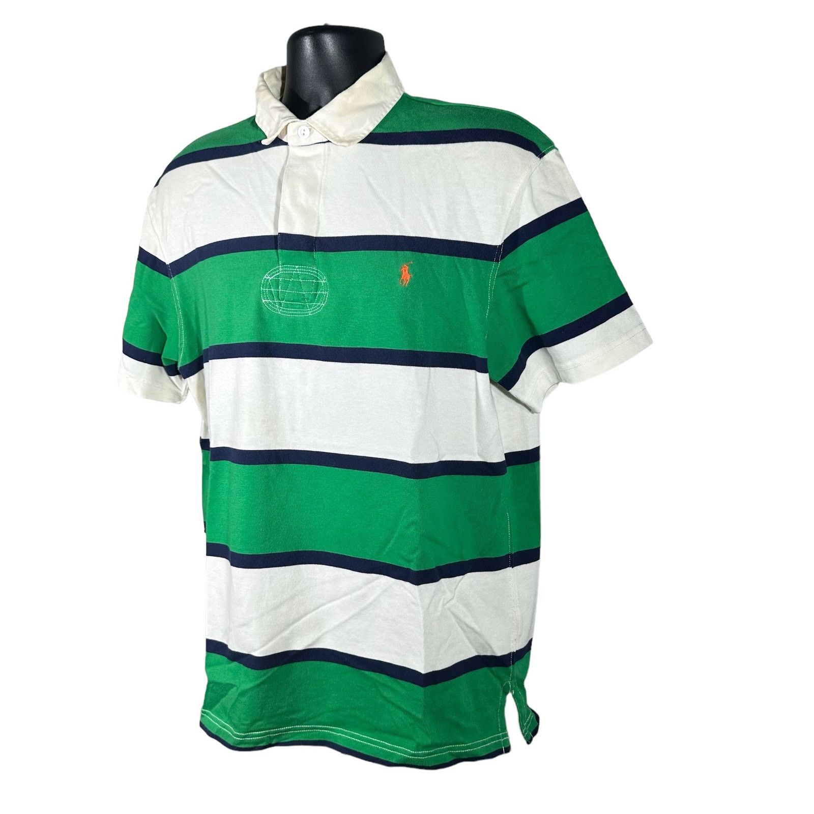 Polo Ralph Lauren Polo Ralph Lauren Custom Fit Striped Cotton Rugby Size US L / EU 52-54 / 3 - 4 Thumbnail