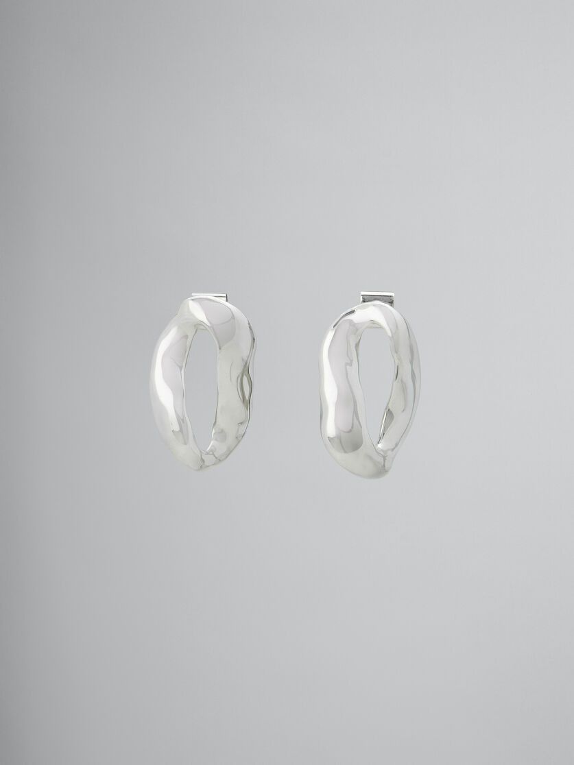 Marni o1f1d3z0725 Size: OS / Irregular Ring Earrings in Silver Size ONE SIZE - 1 Thumbnail