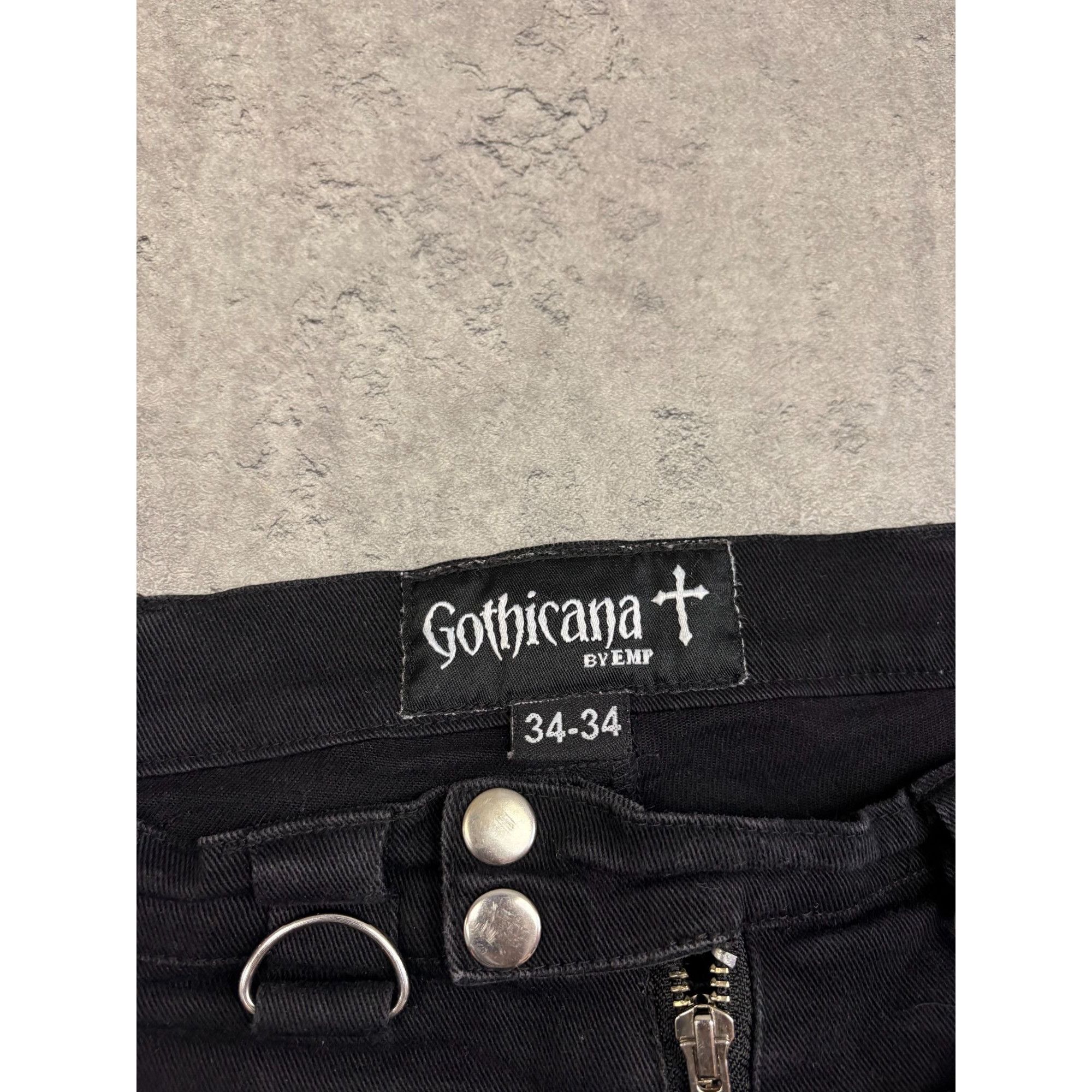 Punk and Yo Gothicana by EMP Men’s Bondage Pants Black Straps D-Rings Go Size US 34 / EU 50 - 4 Thumbnail