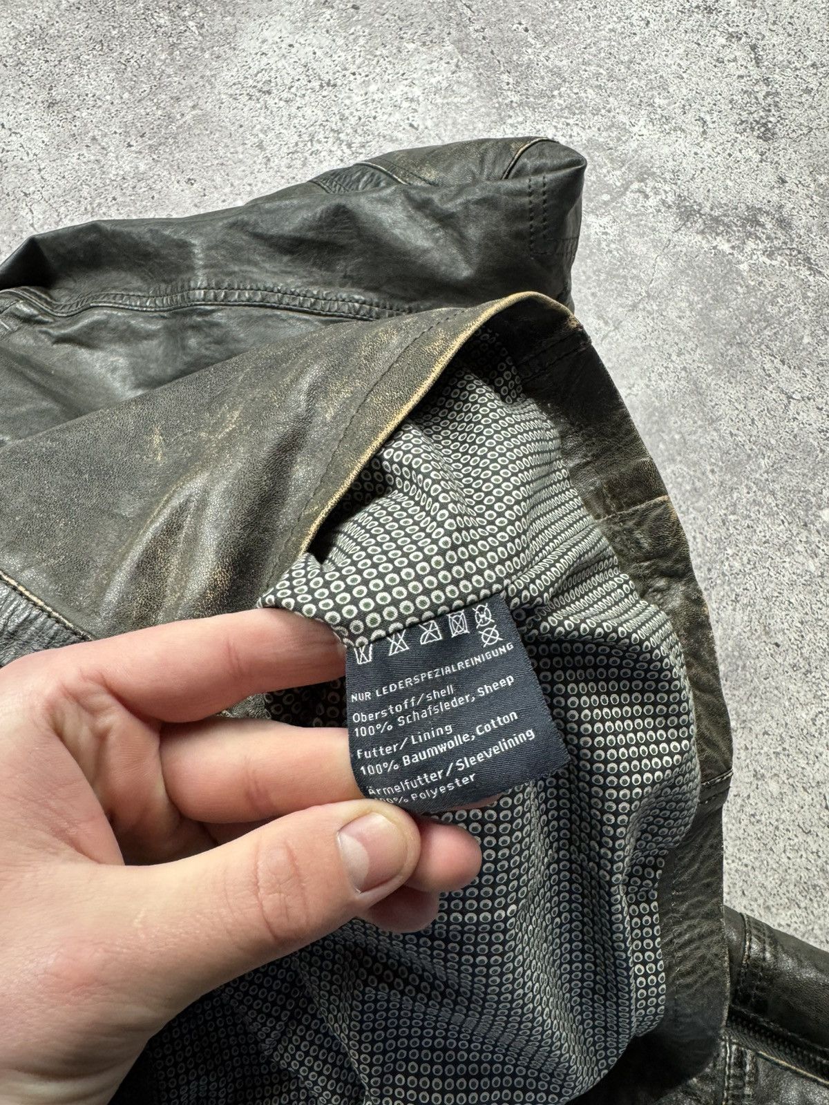Vintage Crazy Vintage Punk Distressed Leather Jacket Japan Y2K Style Size US L / EU 52-54 / 3 - 18 Thumbnail