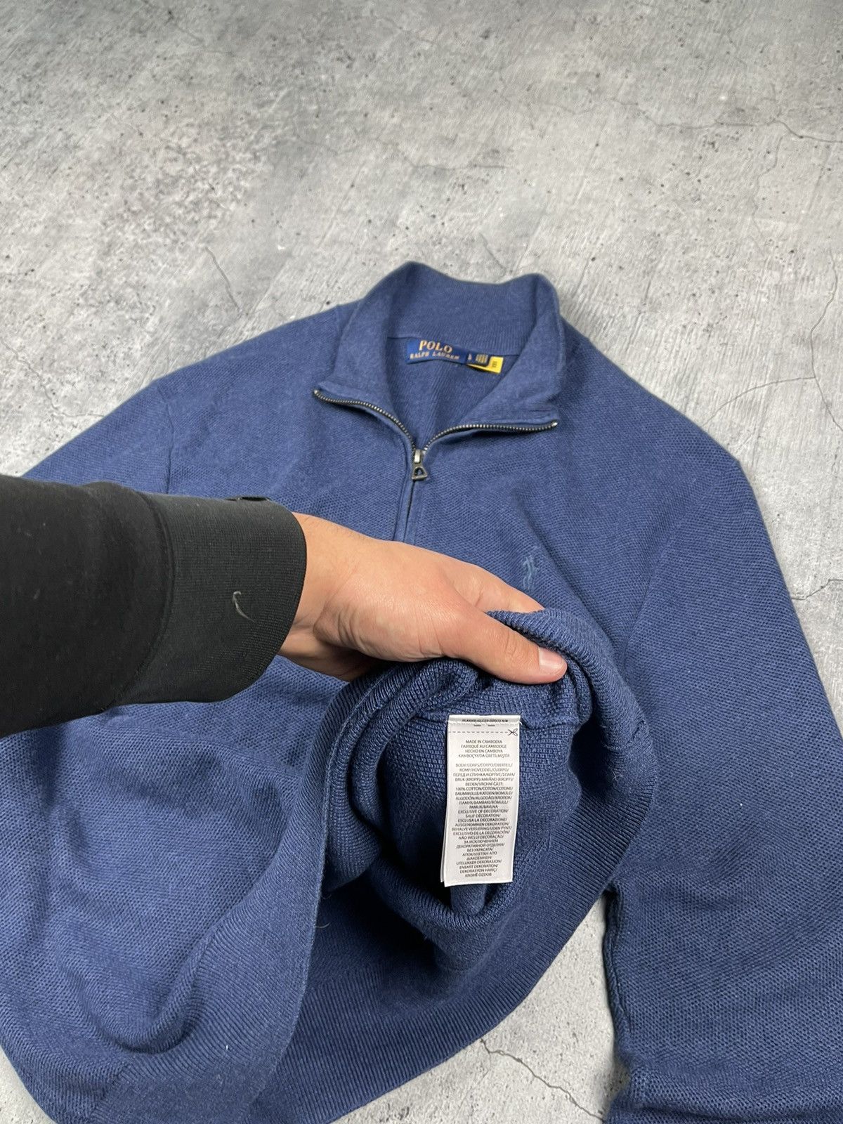 Polo Ralph Lauren × Vintage Vintage Polo Ralph Lauren 1/3 zip Sweater Size US L / EU 52-54 / 3 - 4 Thumbnail