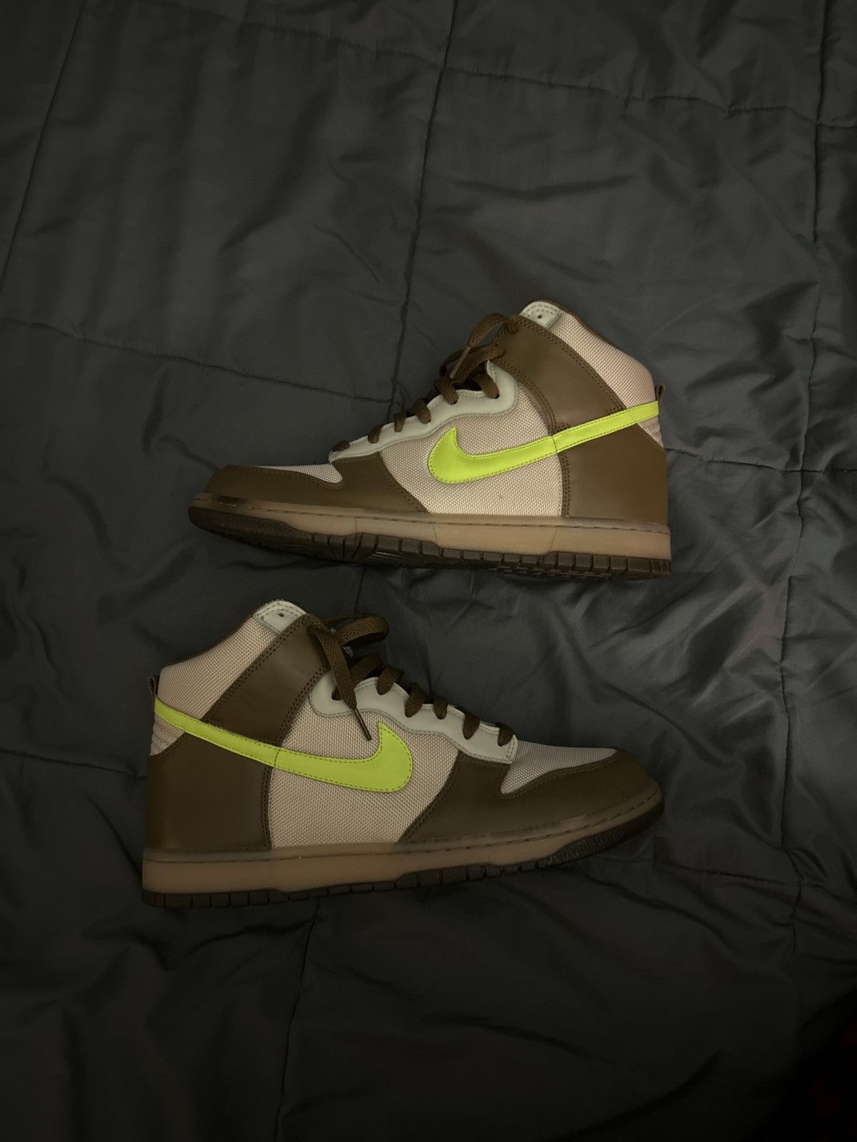 Nike × Vintage Nike dunk high “Shrek” Size US 11 / EU 44 - 6 Thumbnail