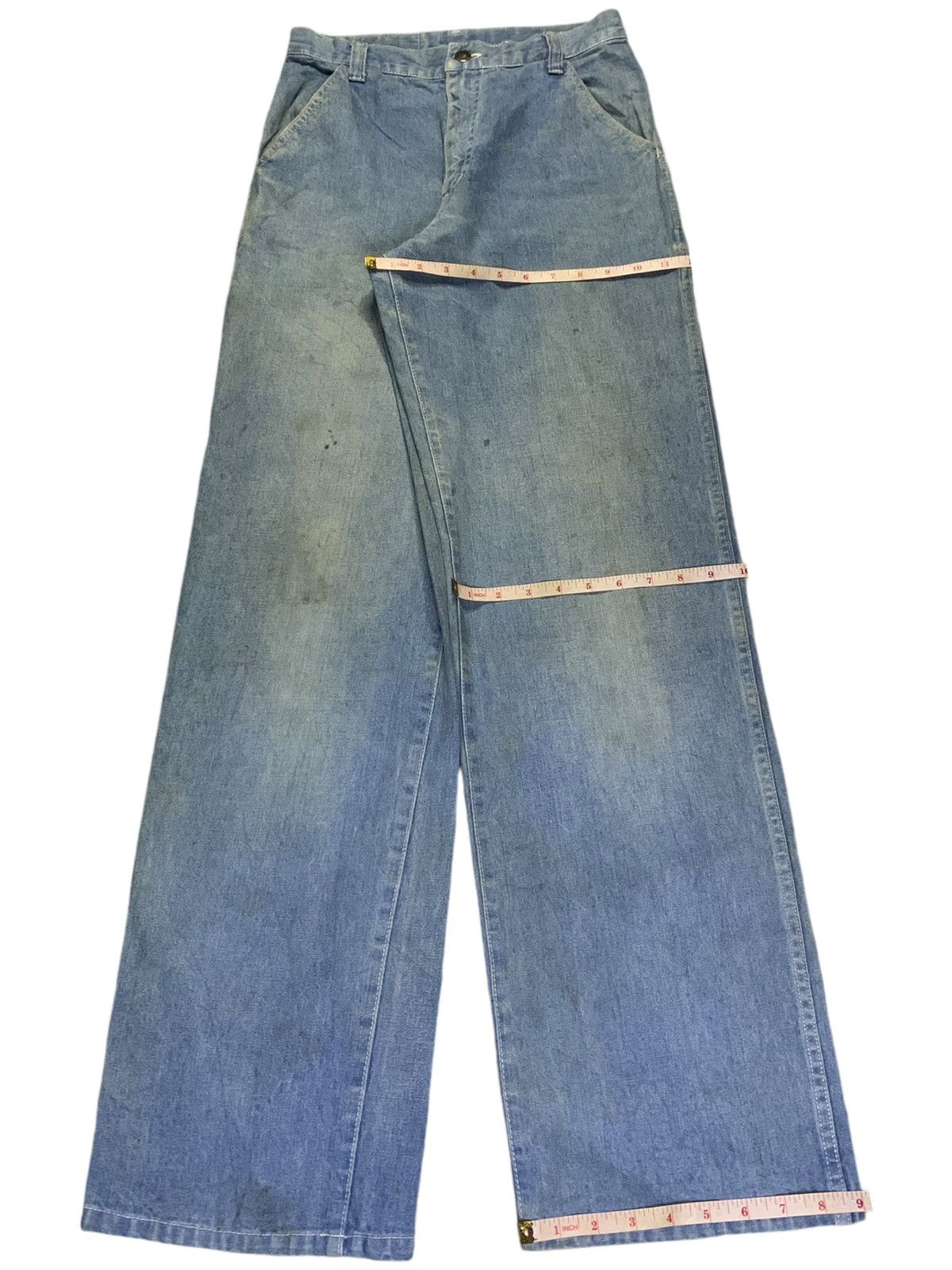 Japanese Brand Vintage Japanese Brand Mud Wash Carpenter Baggy Jeans Size 27" / US 4 / IT 40 - 14 Thumbnail