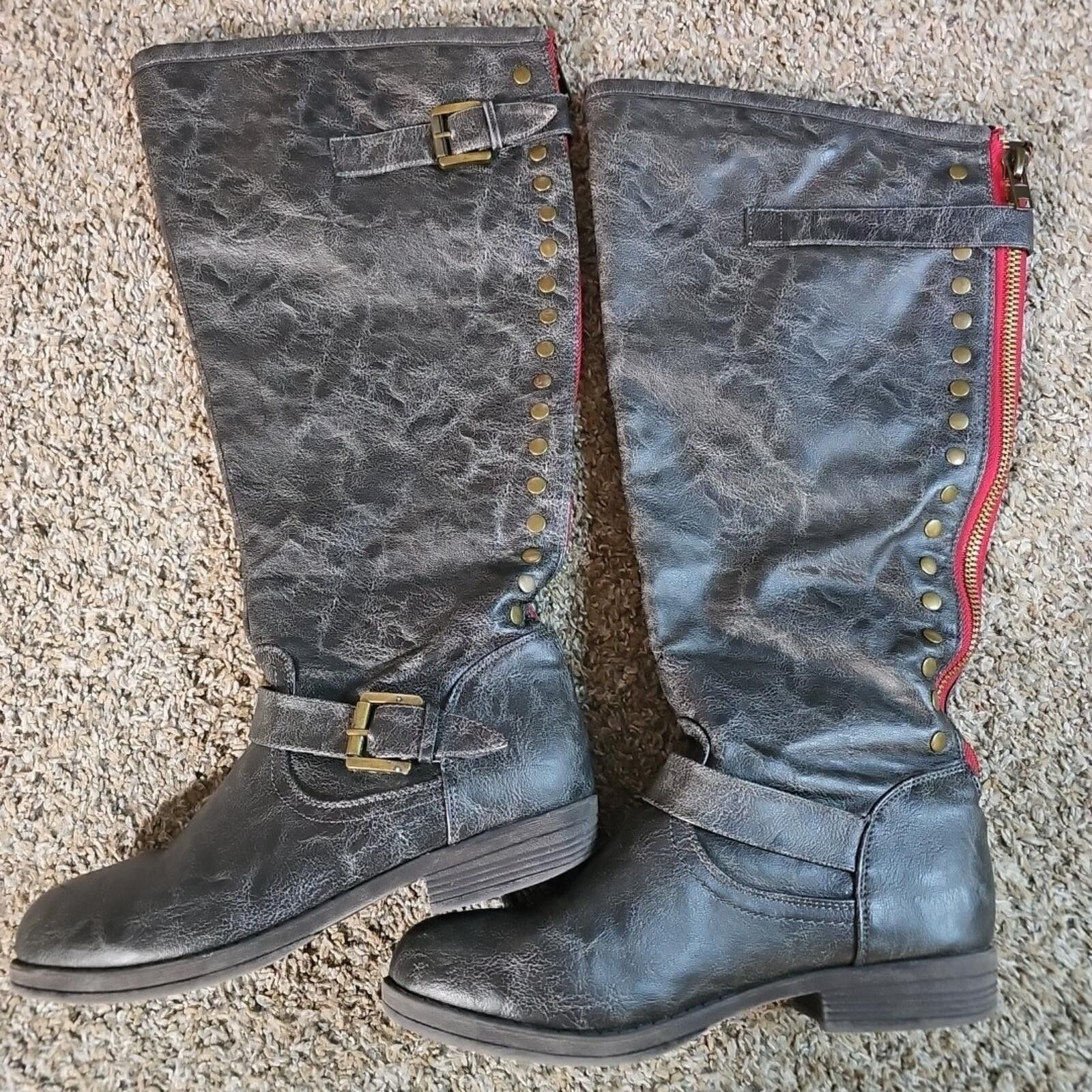 Other Journee Collection Womens 7½ Riding Boots Size US 7.5 / IT 37.5 - 3 Thumbnail