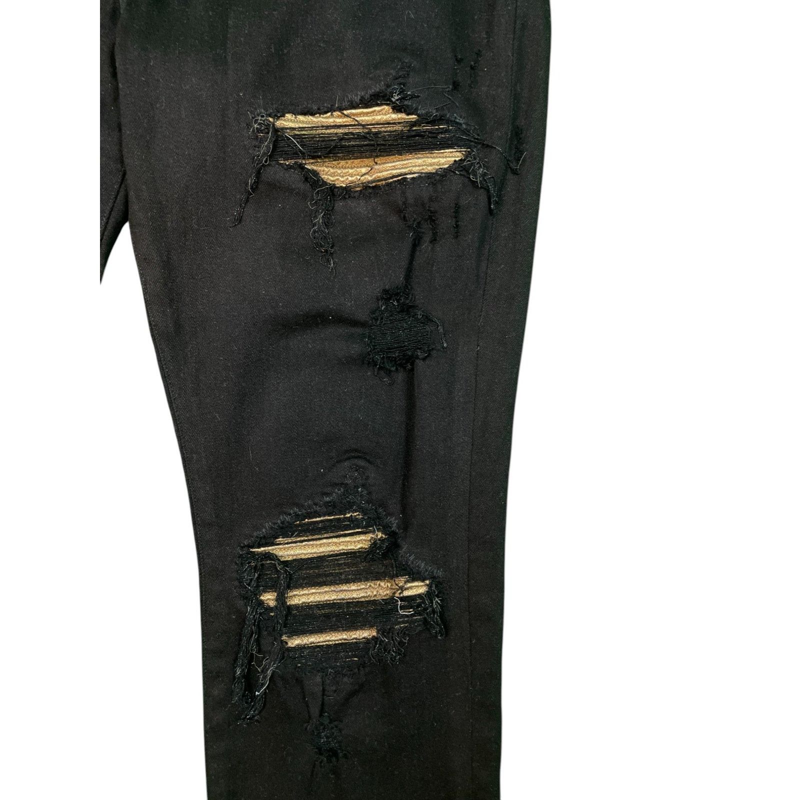 Amiri Amiri MX1 Gold Patch Black Jeans Size US 38 / EU 54 - 4 Thumbnail