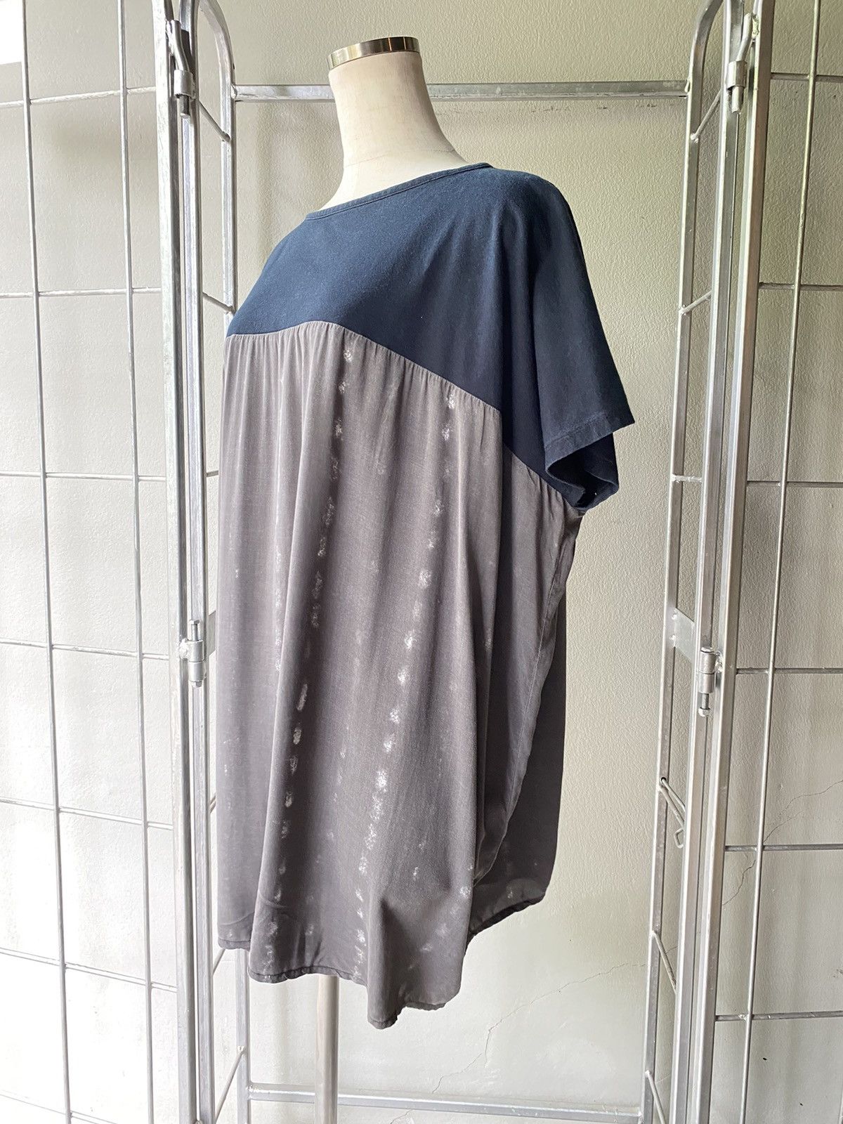 Maison Margiela MM6 Maison Margiela Blue/Grey Square T-Shirt Size M / US 6-8 / IT 42-44 - 12 Thumbnail