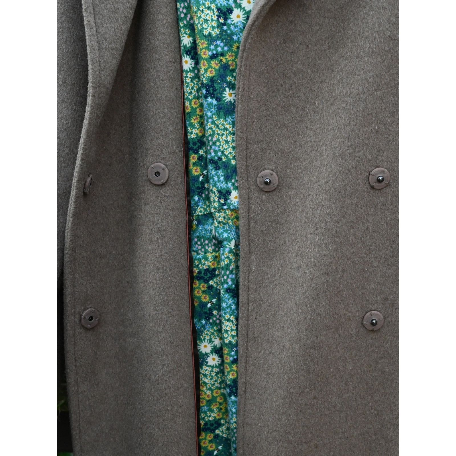 Calvin Klein Calvin Klein Full Length Double Breasted Lined Wool Coat, 12 Size XL / US 12-14 / IT 48-50 - 5 Thumbnail