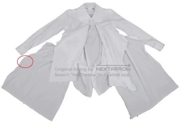 Comme des Garcons Comme Des Garcons White vintage bow-tie lace blouse Size XS / US 0-2 / IT 36-38 - 6 Thumbnail