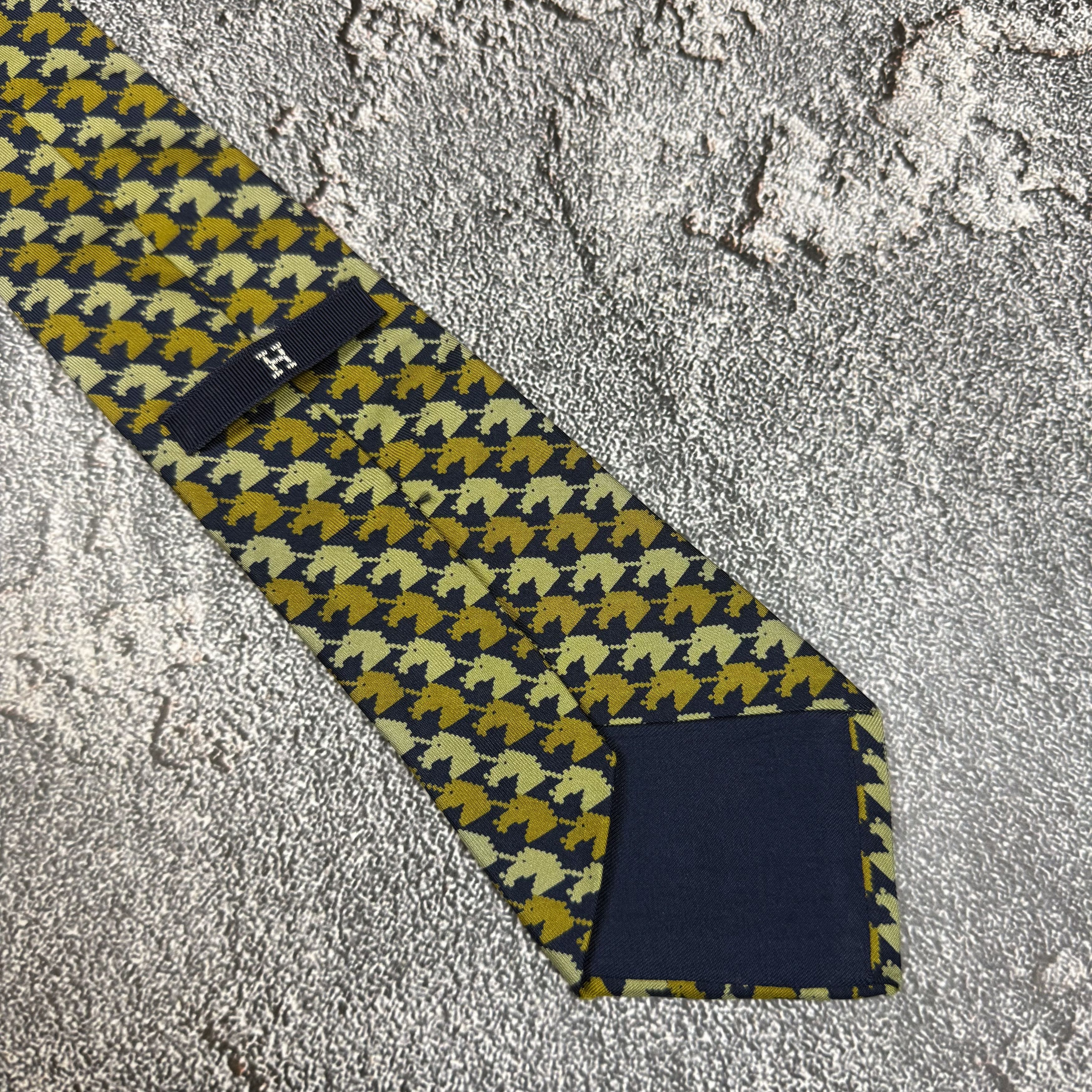 Hermes Hermes Silk Tie Very Vintage 227 FA Size ONE SIZE - 2 Thumbnail