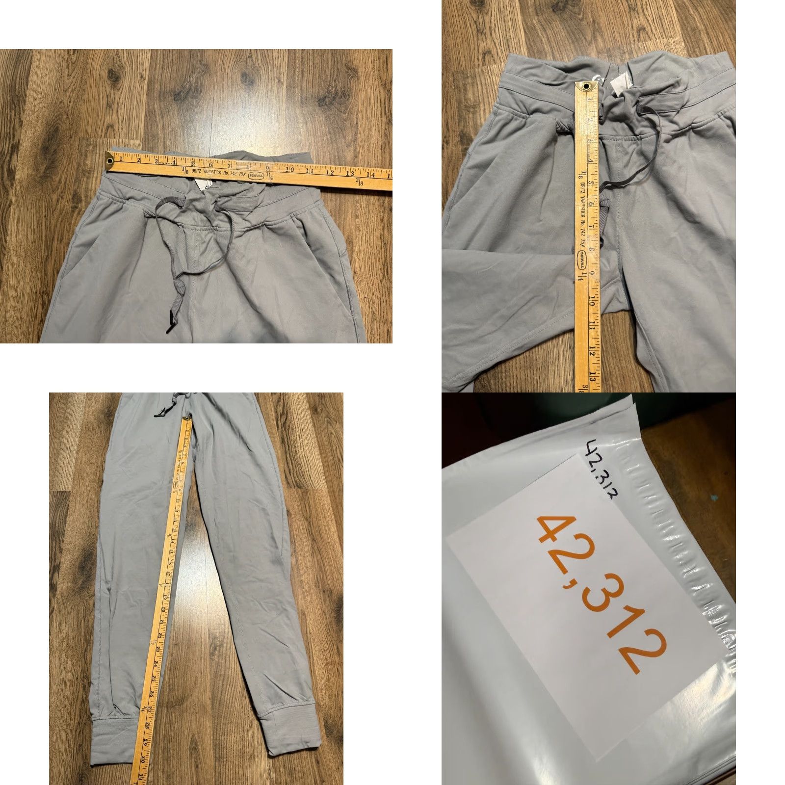 Vintage ZYIA Pants Women's Medium Gray Athletic Pants Tie Waist Jogger Regular Floor? Size 32" / US 10 / IT 46 - 8 Thumbnail