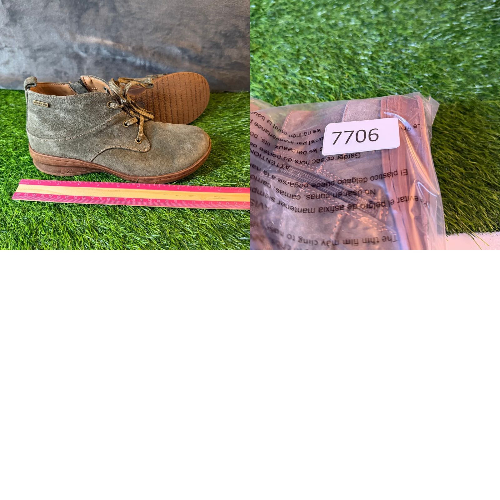 Vintage Comfortiva Align Olive Green Suede Weatherproof Ankle Boots Side Zip Womens 7M Size US 7 / IT 37 - 9 Thumbnail
