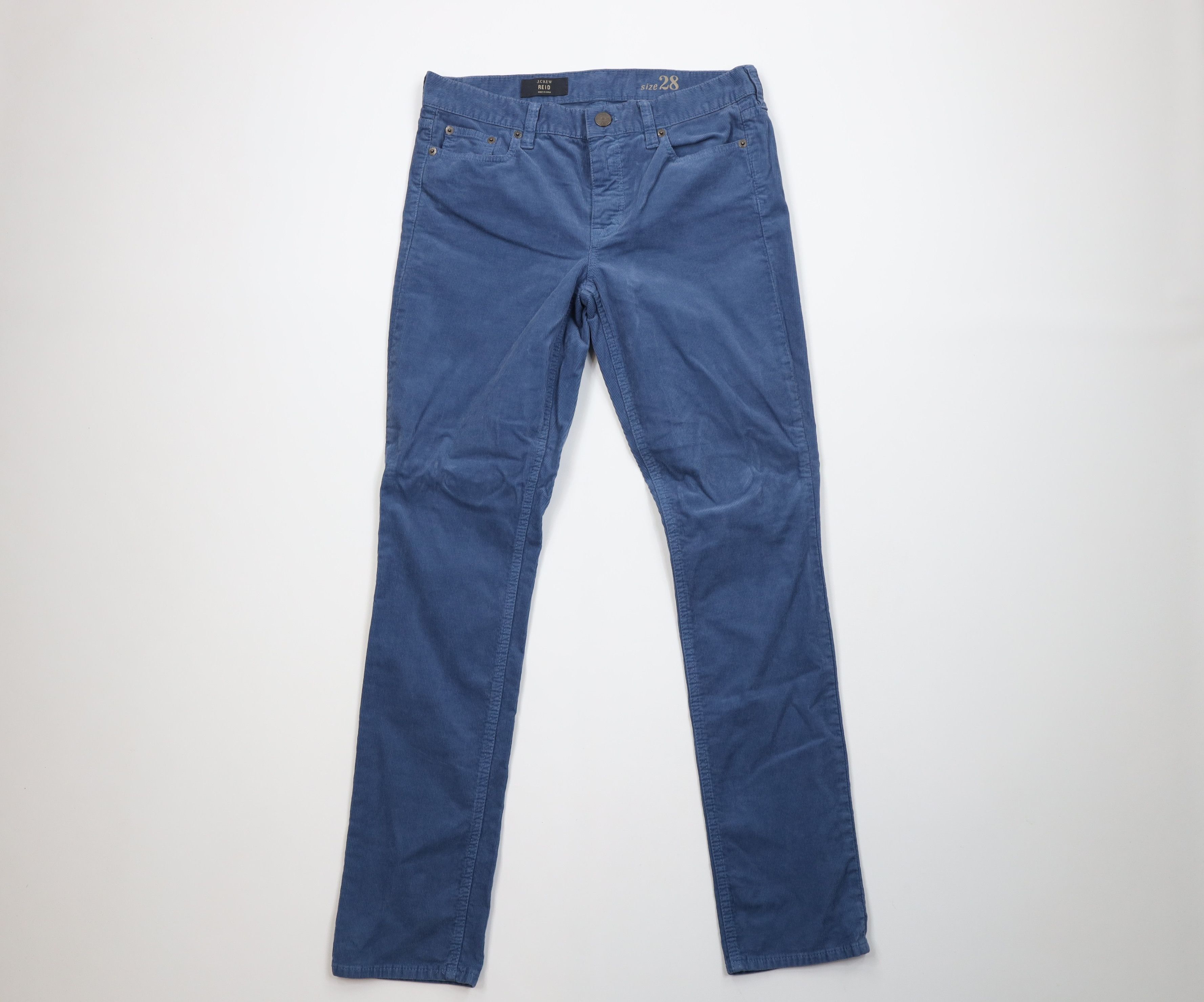 J.Crew J Crew Reid Skinny Straight Leg Corduroy Chino Pants Blue Size 28" / US 6 / IT 42 - 1 Thumbnail