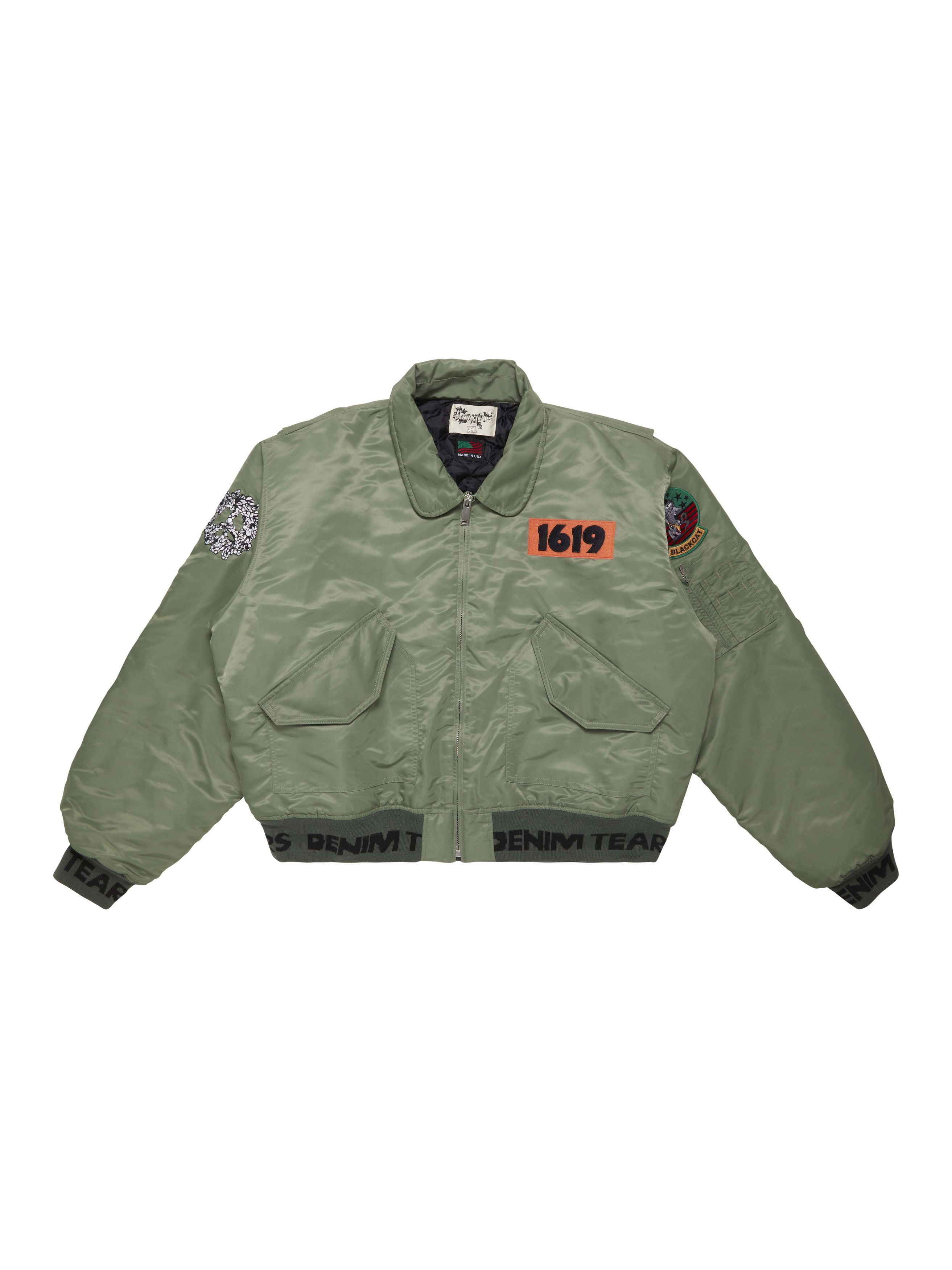 DENIM TEARS 1619 Trans-Atlantic Flight Bomber Jacket | Grailed