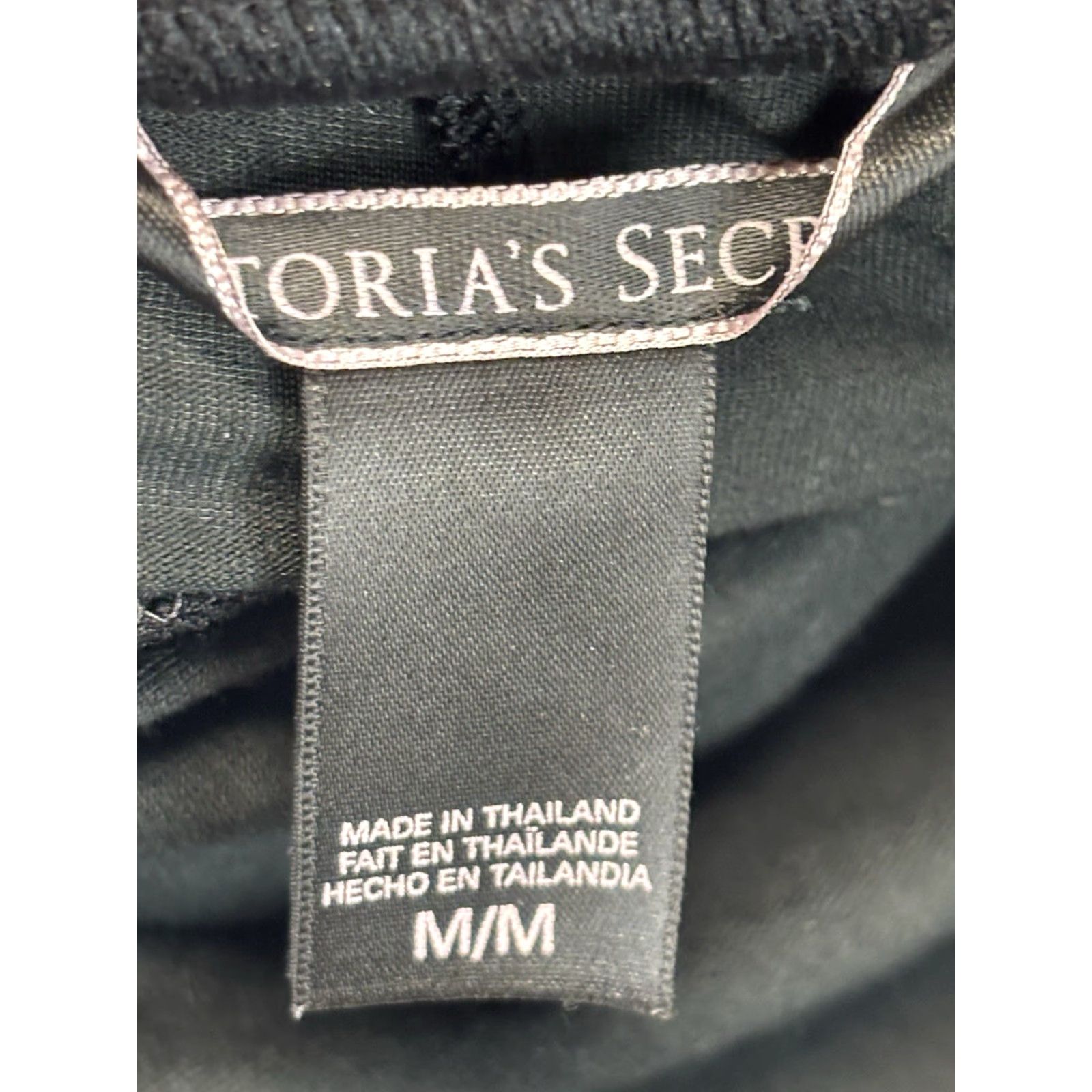Victoria's Secret VICTORIA’S SECRET Teddy Short Romper One Piece Women’s M Black Lace Trim Strappy Sleeveless Pull On Size 32" / US 10 / IT 46 - 7 Thumbnail
