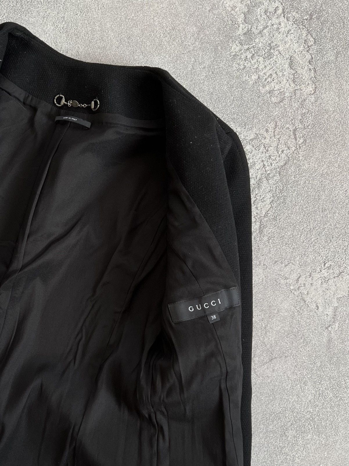 Gucci Gucci Black Wool Coat Sz 38 Zip Long Jacket Classic Elegant Size XS / US 0-2 / IT 36-38 - 10 Thumbnail