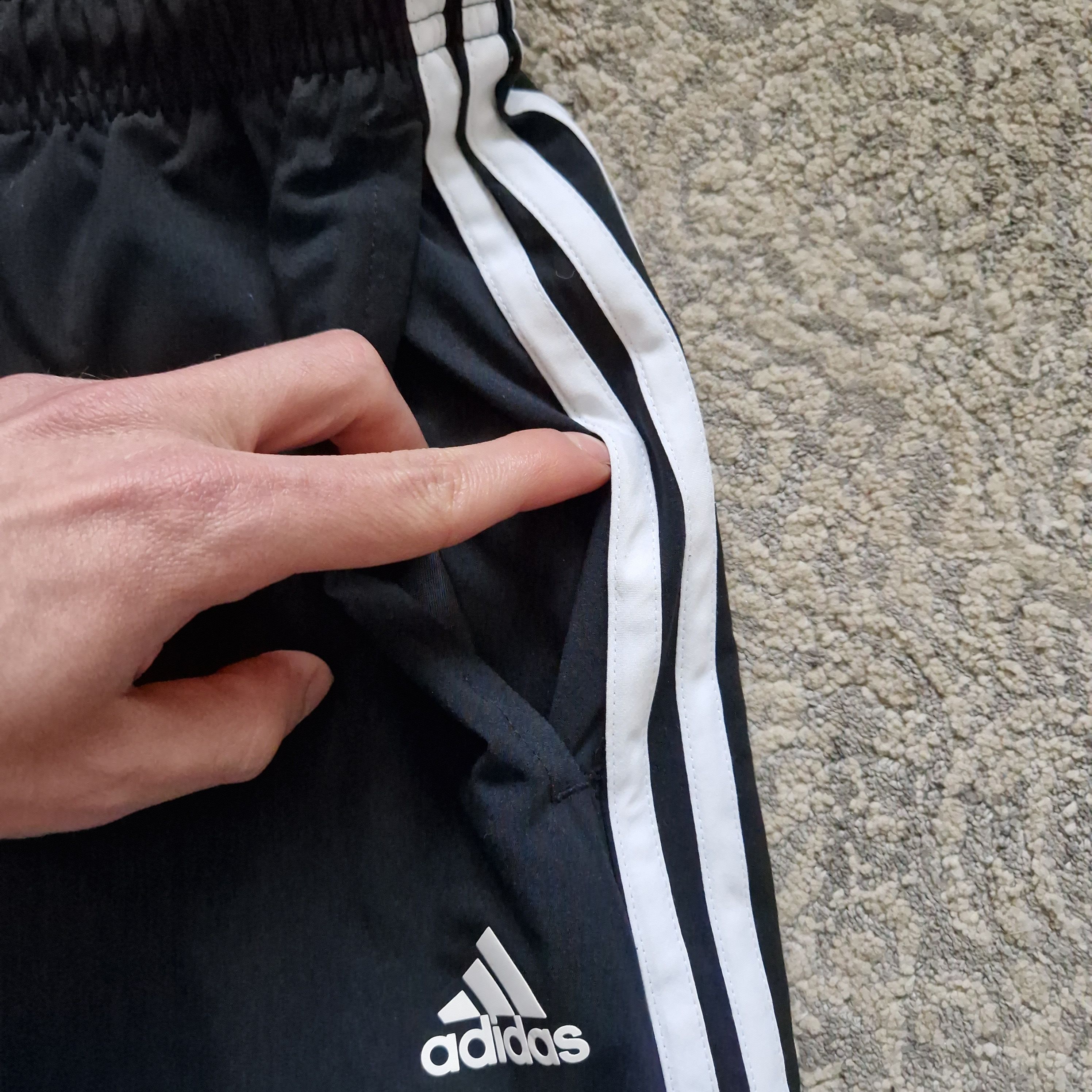 Adidas Adidas Essentials Black Track Pants Size US 32 / EU 48 - 4 Thumbnail
