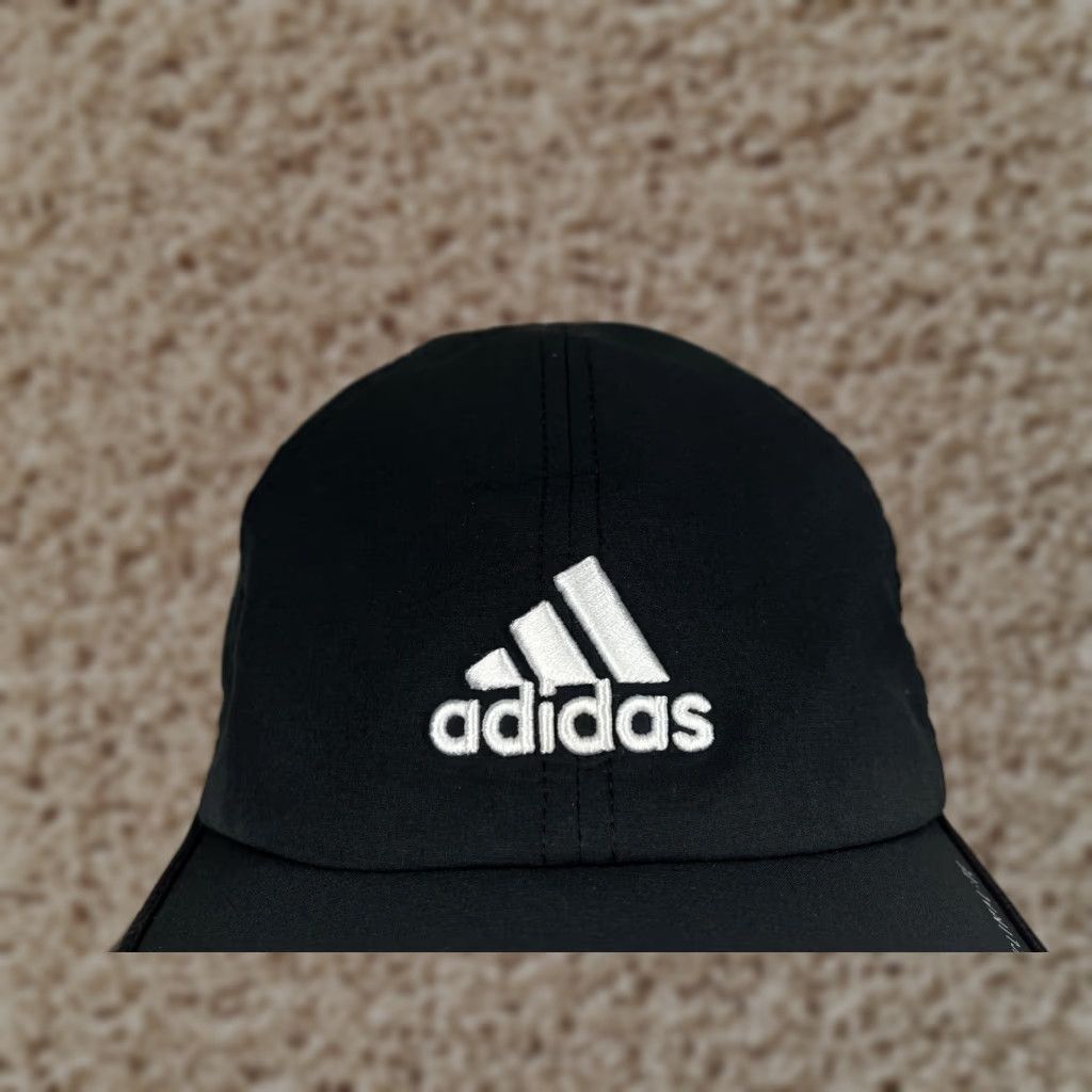 Adidas Adidas Hat Cap Strap Back Adult One Size Black Polyester Spandex Climalite Golf Hat Cap Men Adjustable Breathable Lightweight Outdoor Sports Golf Mens Size ONE SIZE - 1 Thumbnail