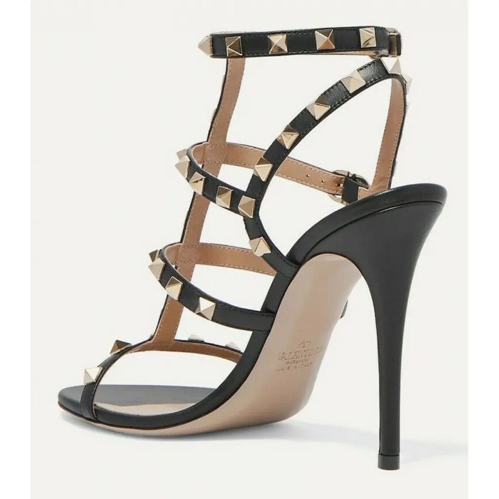 Valentino Rockstud 105 Stud Caged Ankle Strap Sandal Heel Pump 40 Size US 10 / IT 40 - 8 Thumbnail