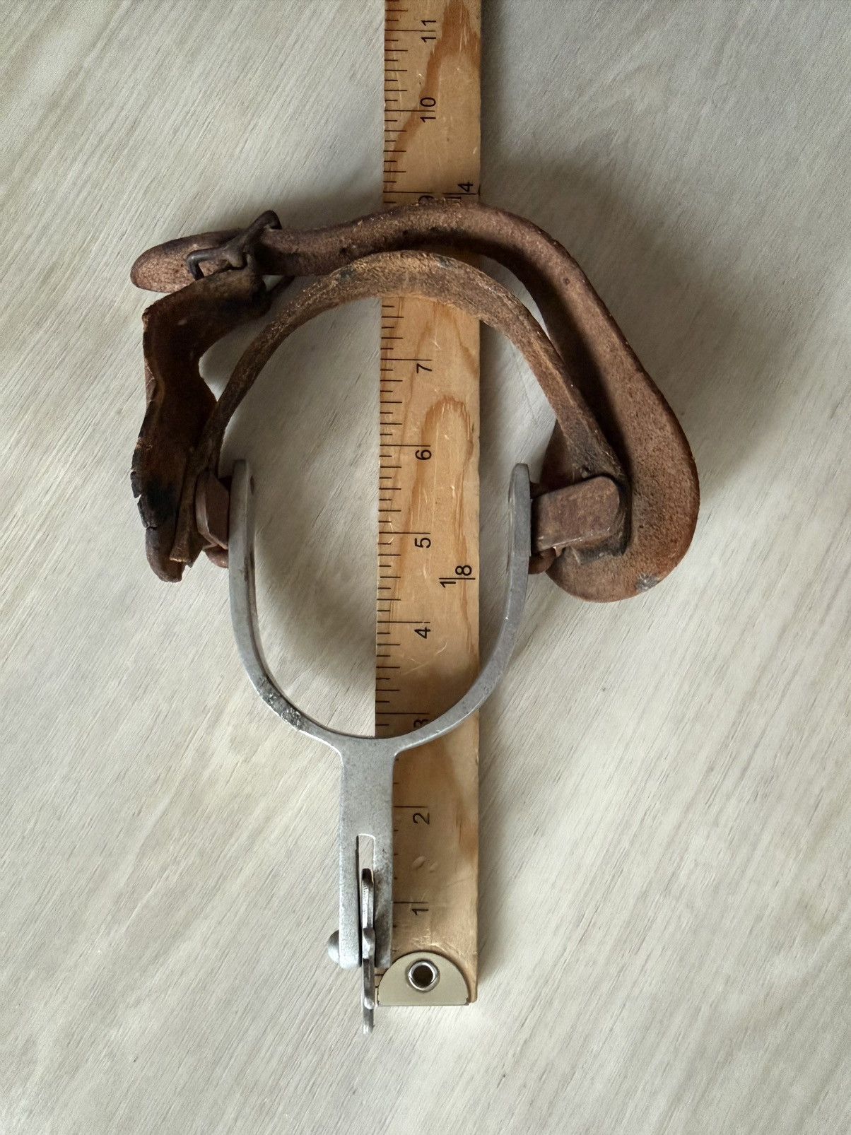 Vintage Vintage Crockett Western Cowboy Spurs Pair Engraved w/ L Size ONE SIZE - 7 Thumbnail