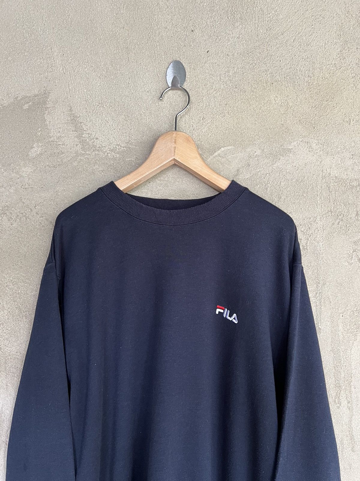 Fila × Vintage Vintage Fila Small Logo Sweatshirt Size US L / EU 52-54 / 3 - 3 Thumbnail