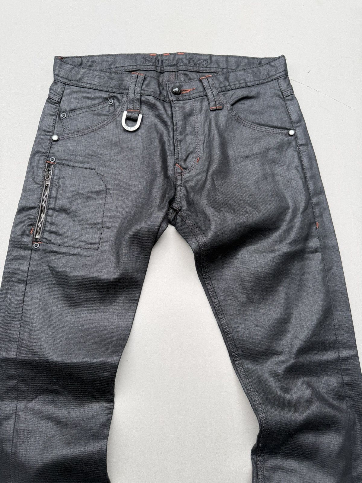 Japanese Brand Rielabo lace up flare jeans Size US 29 - 2 Thumbnail
