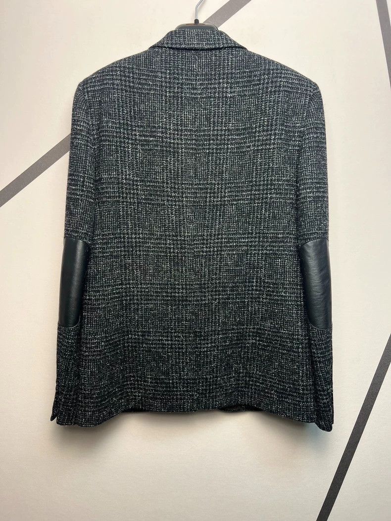 Saint Laurent Paris Saint Laurent Black and Gray Check Blazer-2507 Size US L / EU 52-54 / 3 - 8 Thumbnail