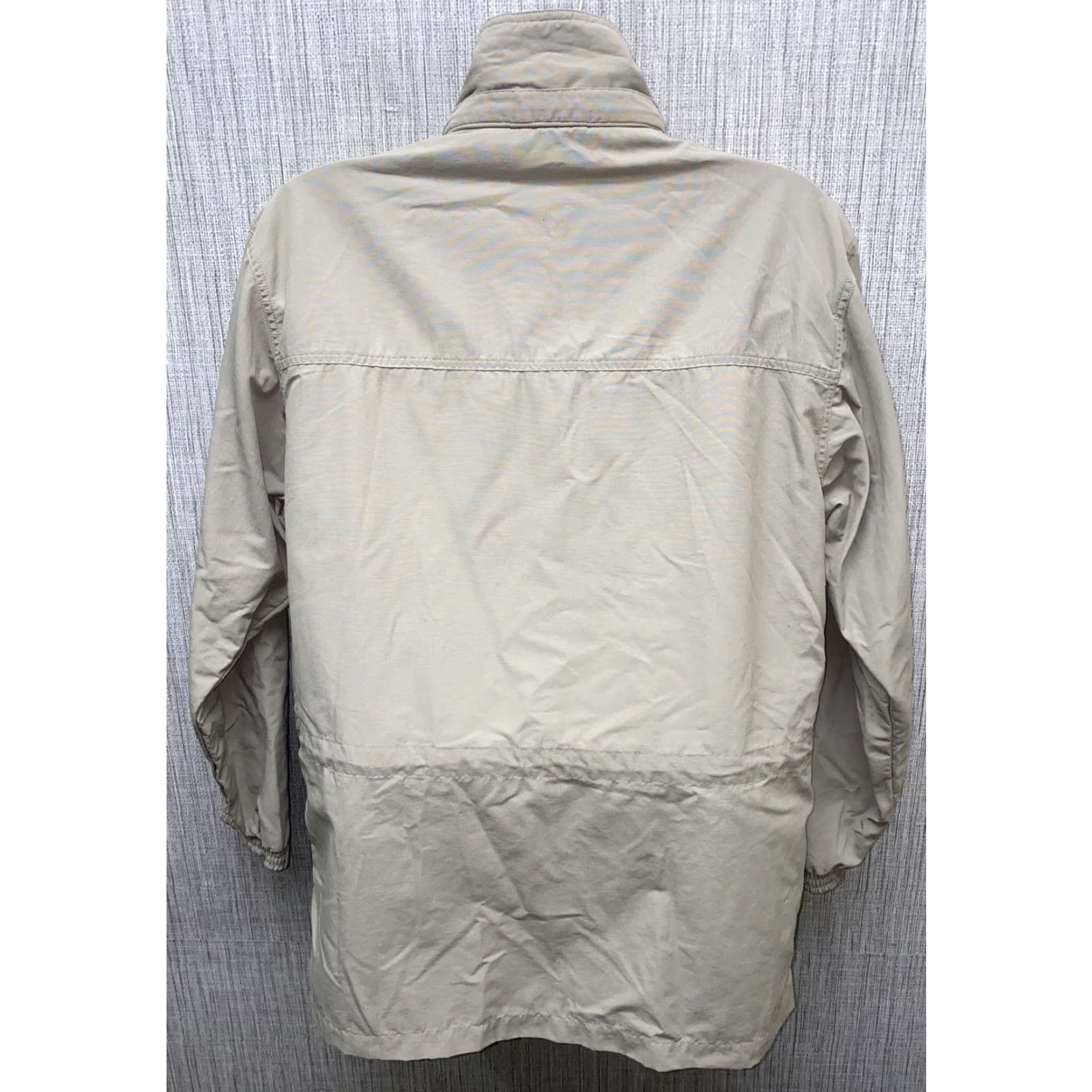 Vintage L.L. Bean Jacket Mens Outdoor Full Zip Nylon Beige Multi Pocket Size M Size US M / EU 48-50 / 2 - 6 Thumbnail
