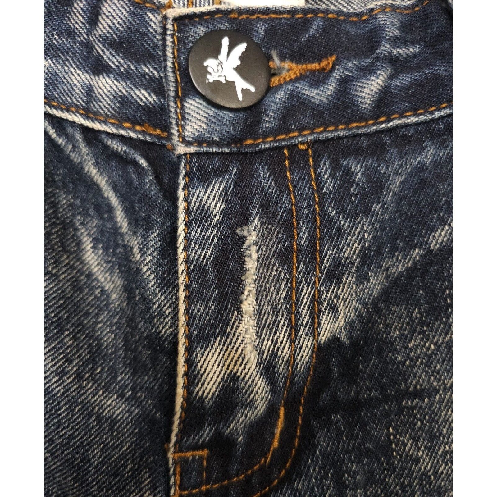 One Teaspoon One Teaspoon Trashed Free Birds Low Waist Distressed 27 W 30 Size 27" / US 4 / IT 40 - 10 Thumbnail