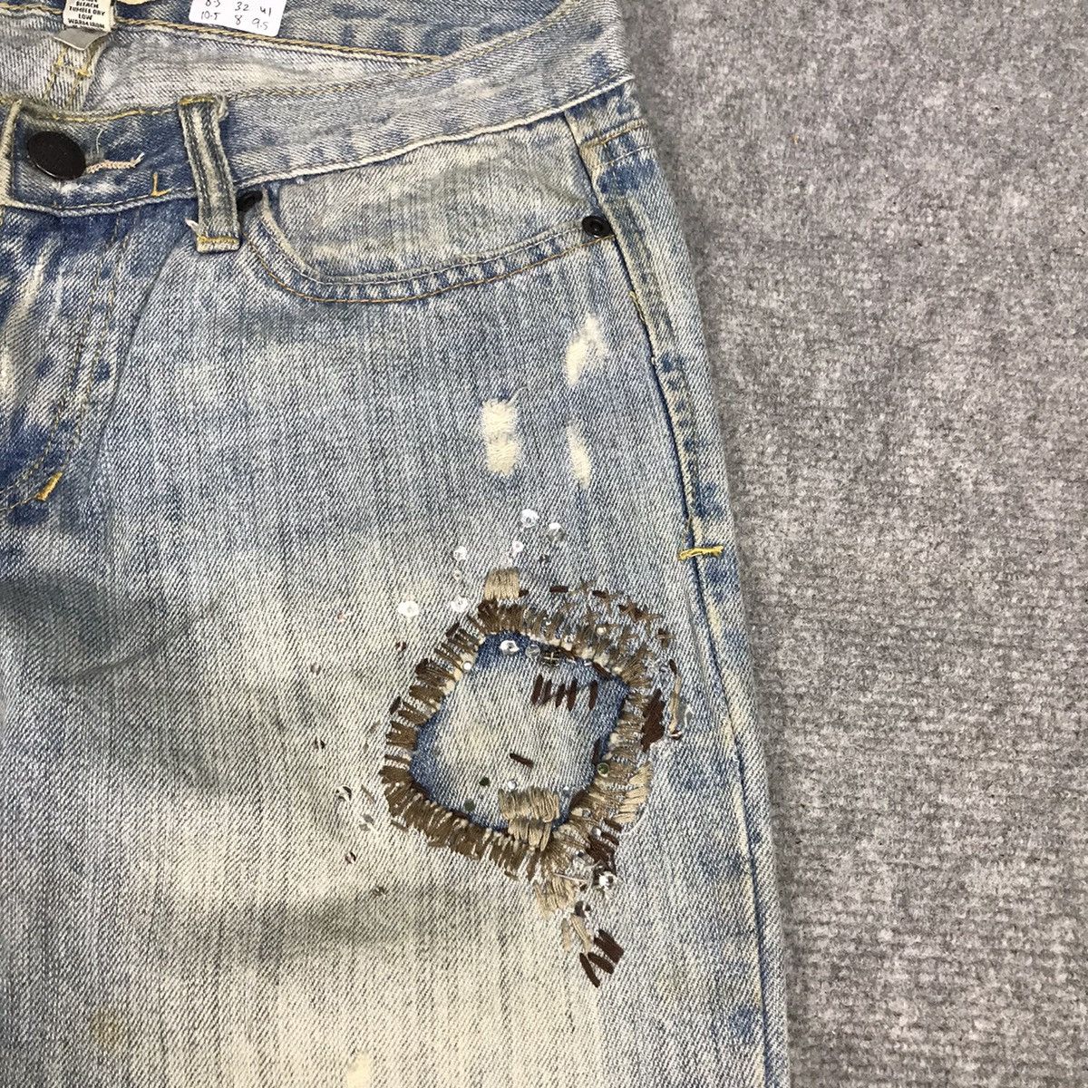 FLARE JAPAN STYLE ABERCROMBIE PATCHWORK DISTRESS JEANS PANTS