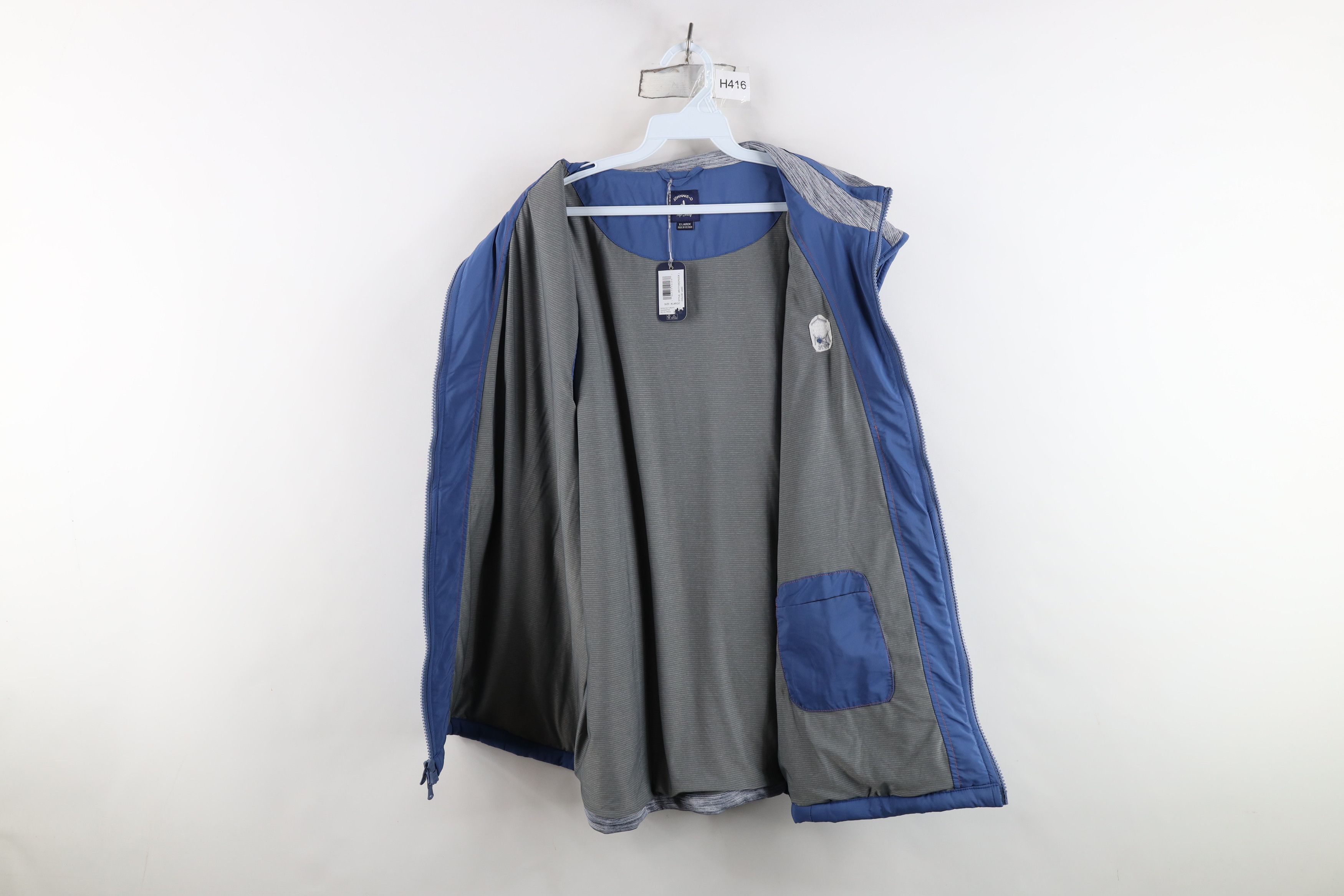 johnnie-O New Johnnie O Full Zip Golfing Puffer Vest Jacket Blue Size US XL / EU 56 / 4 - 9 Thumbnail