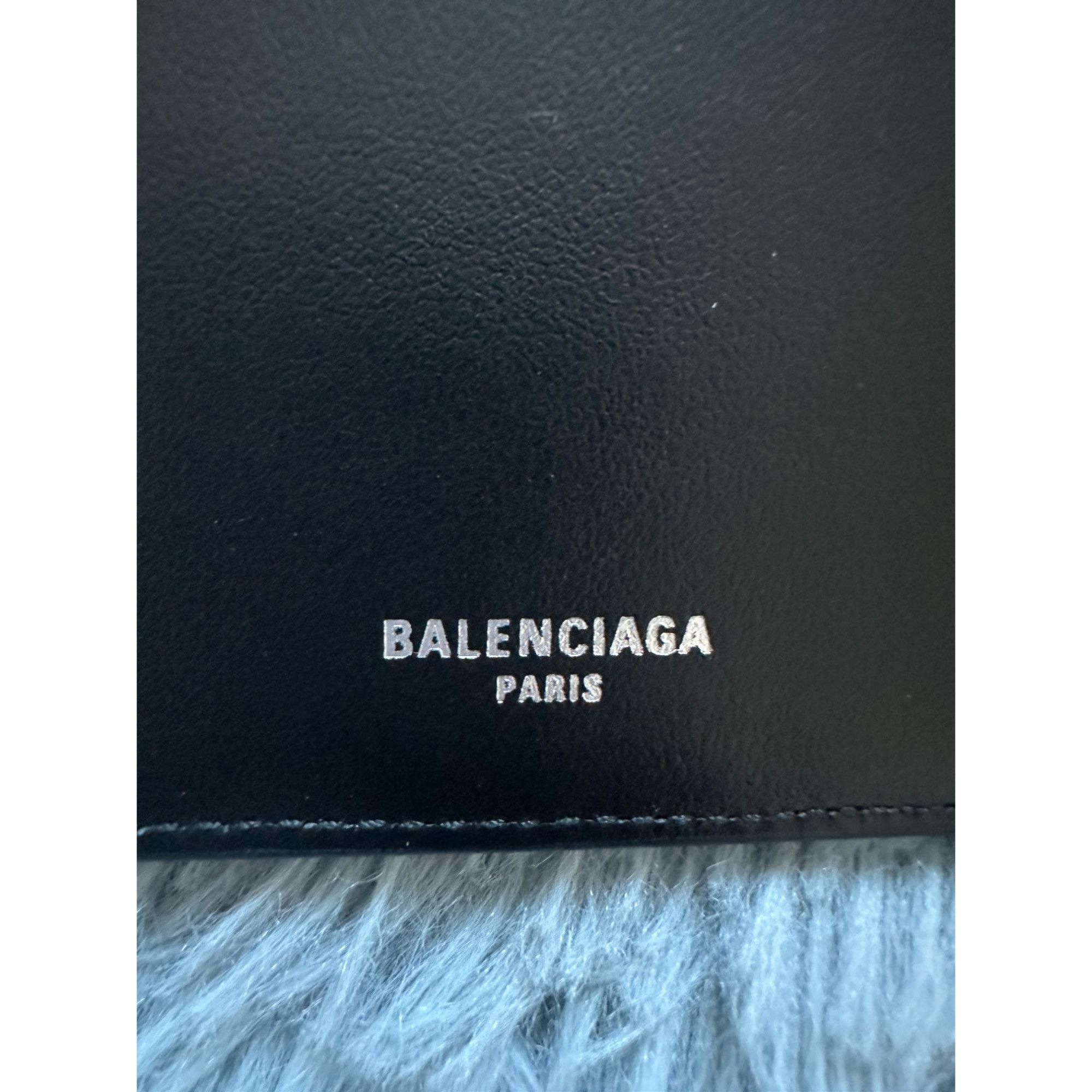 Balenciaga Balenciaga Passport Wallet (Black) Leather Passport Holder M Size ONE SIZE - 3 Thumbnail