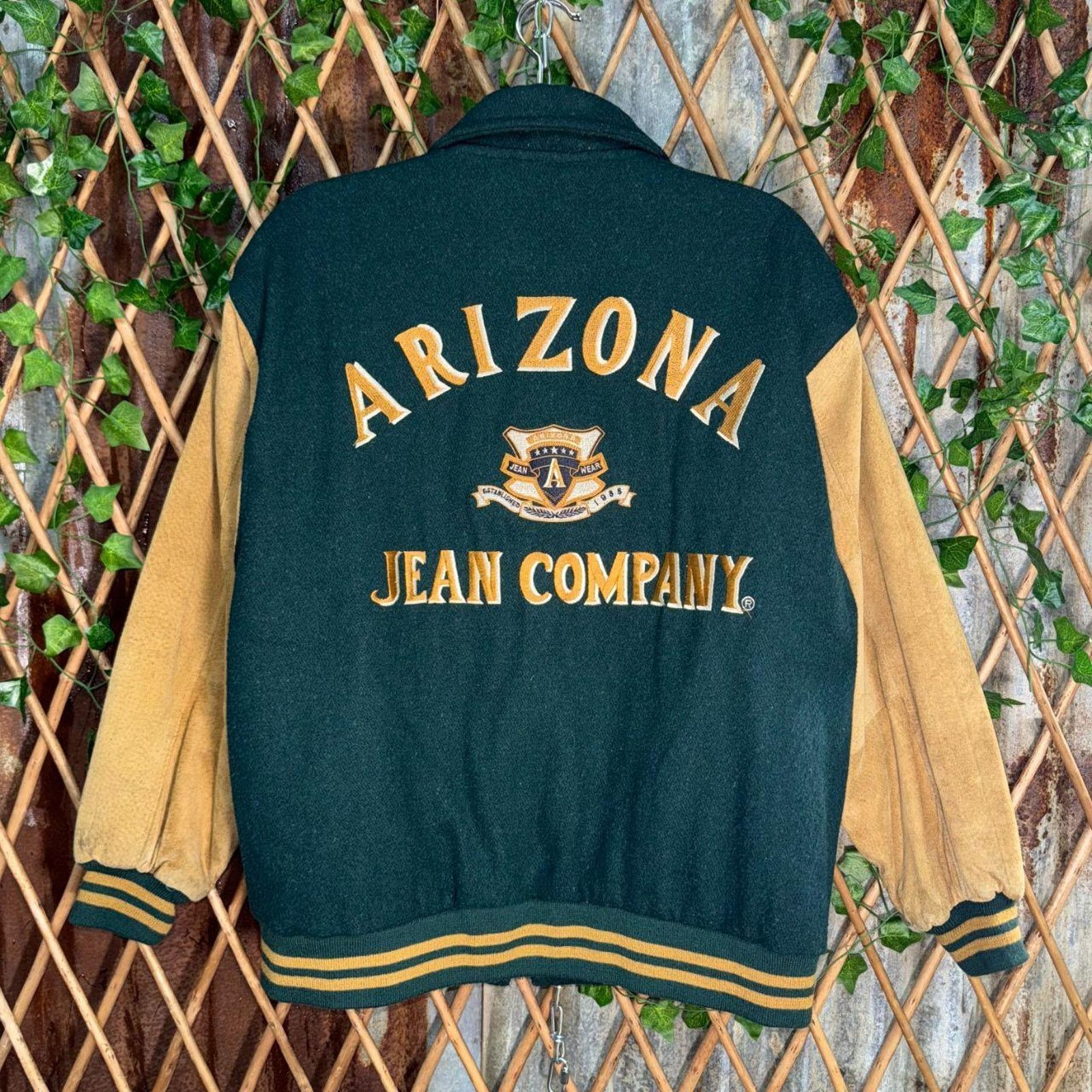 Arizona Jean Co. Vintage y2k arizona jeans 90s embroidered lettermans jacket Size US M / EU 48-50 / 2 - 1 Thumbnail