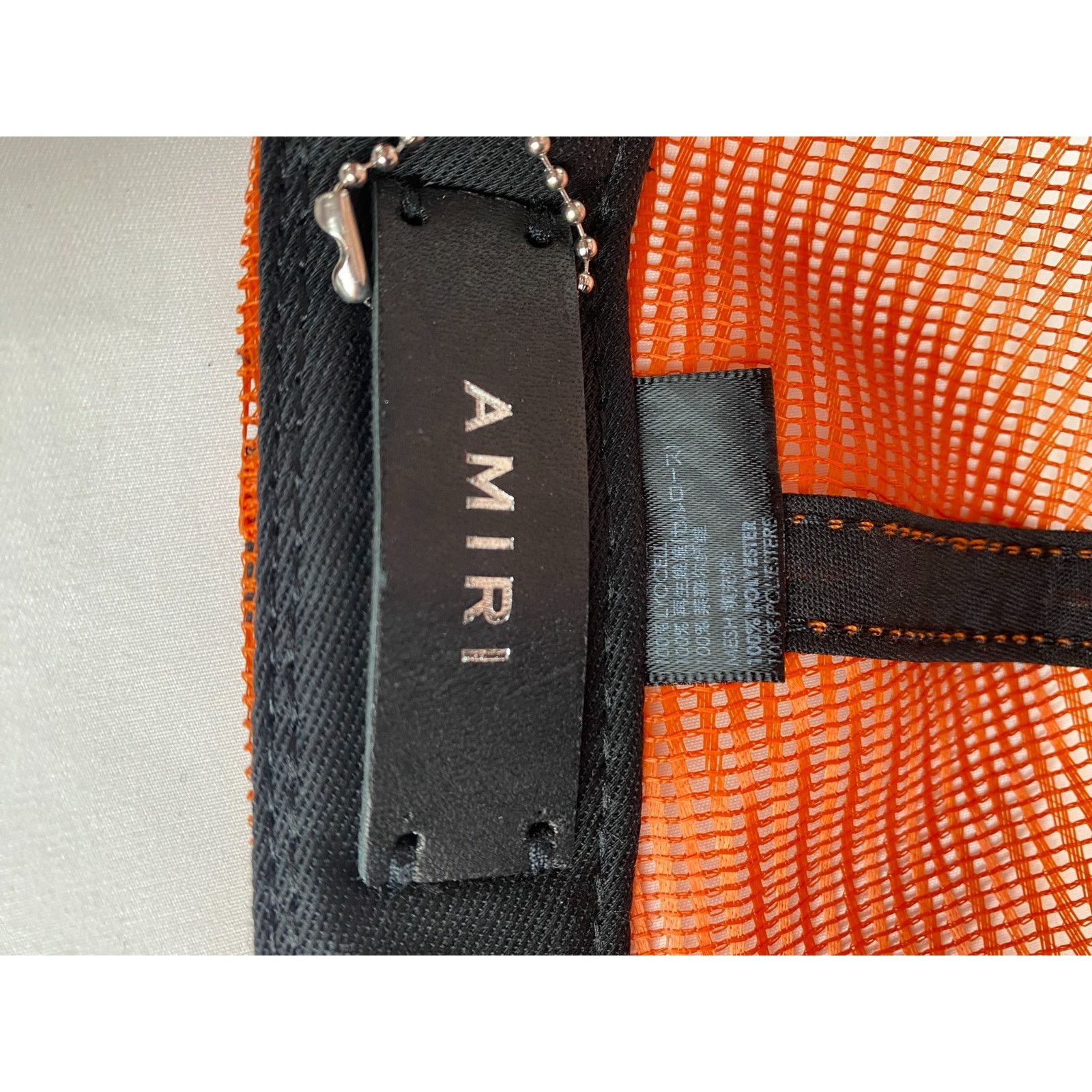 Amiri o1rshd1 Q:12 / Size :OS / Amiri Stencil Trucker Hat / Cap Size ONE SIZE - 10 Thumbnail
