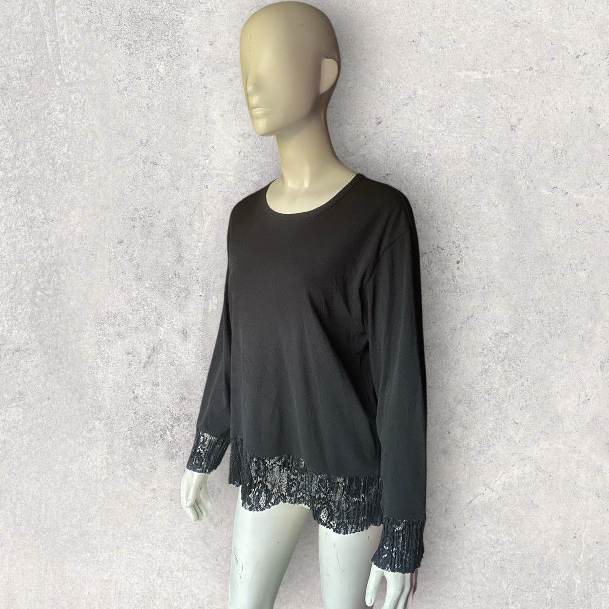 Comme des Garcons Vintage 1992 Tricot CDG Lace Border L/S Size L / US 10 / IT 46 - 3 Thumbnail